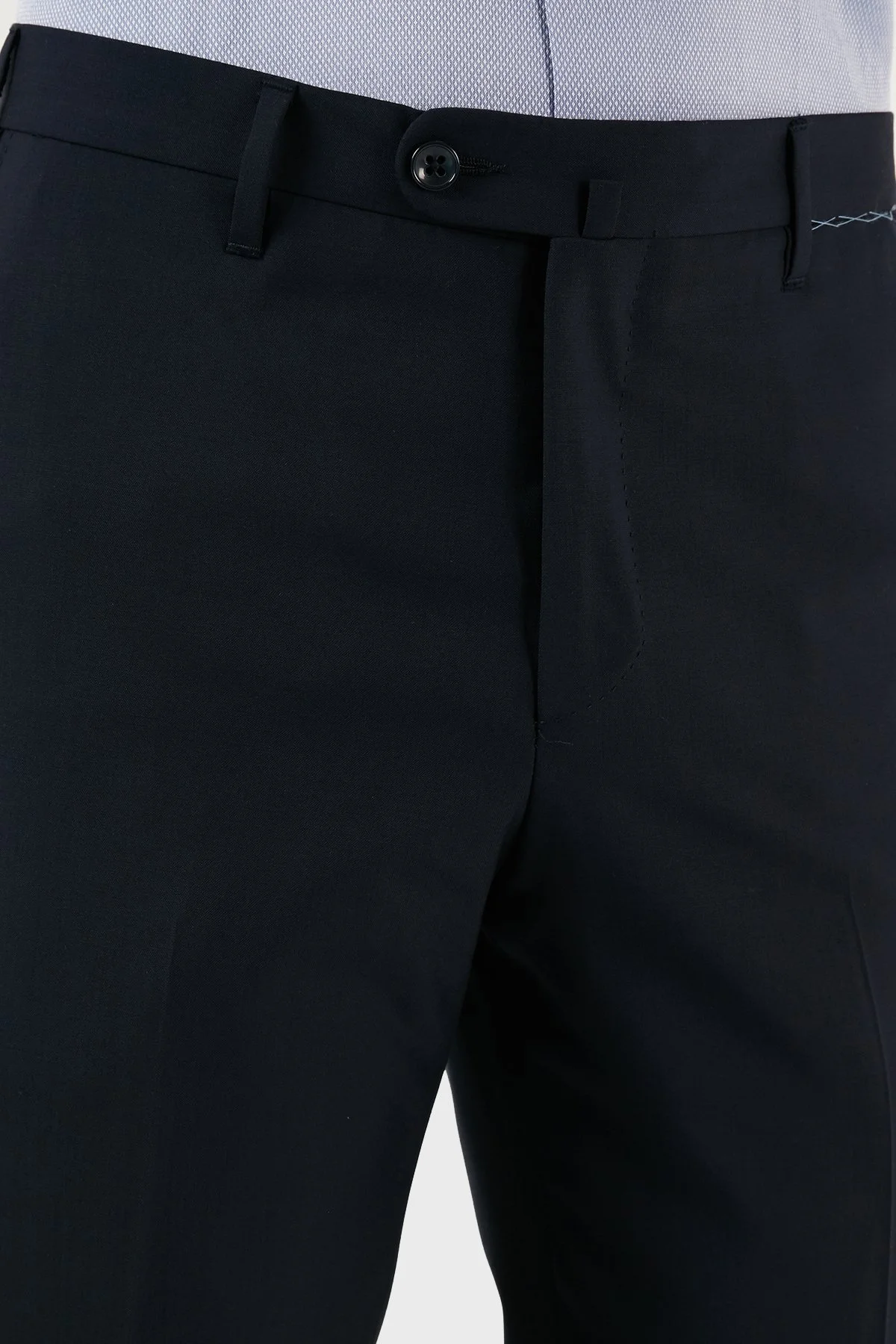 Pienza Yünlü Klasik Kumaş Erkek Pantolon ZOX2016B01C69 LACİVERT - 12