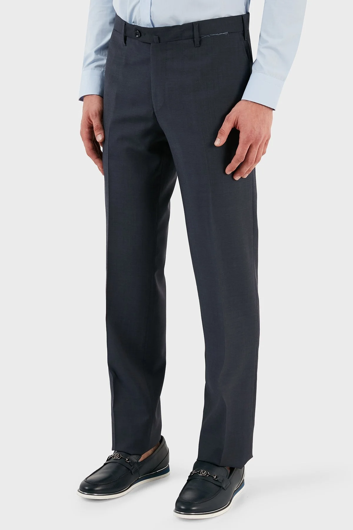 Pienza Yünlü Klasik Kumaş Erkek Pantolon ZOX2281502C68 LACİVERT - 6