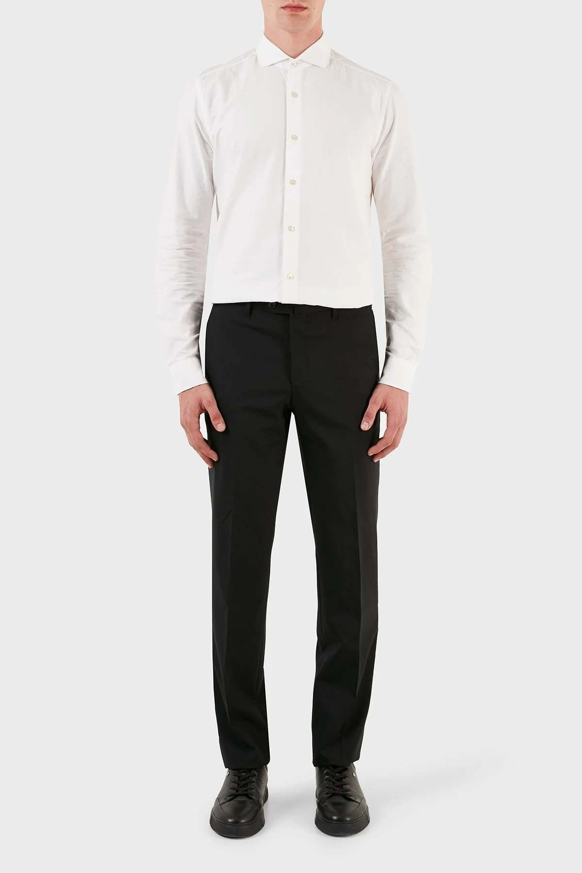 Pienza Yünlü Klasik Kumaş Erkek Pantolon ZOX2281503C99 SİYAH - 7