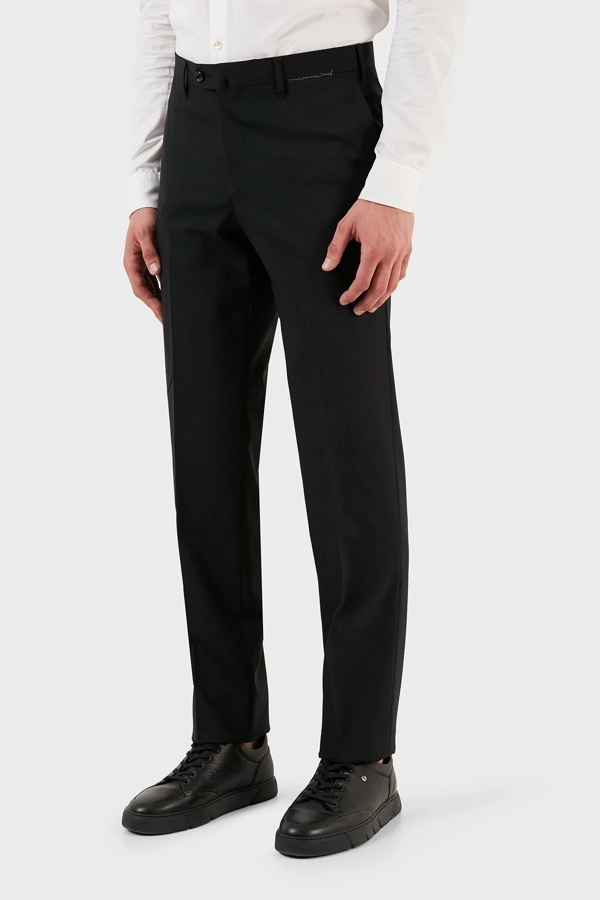 Pienza Yünlü Klasik Kumaş Erkek Pantolon ZOX2281503C99 SİYAH - 9