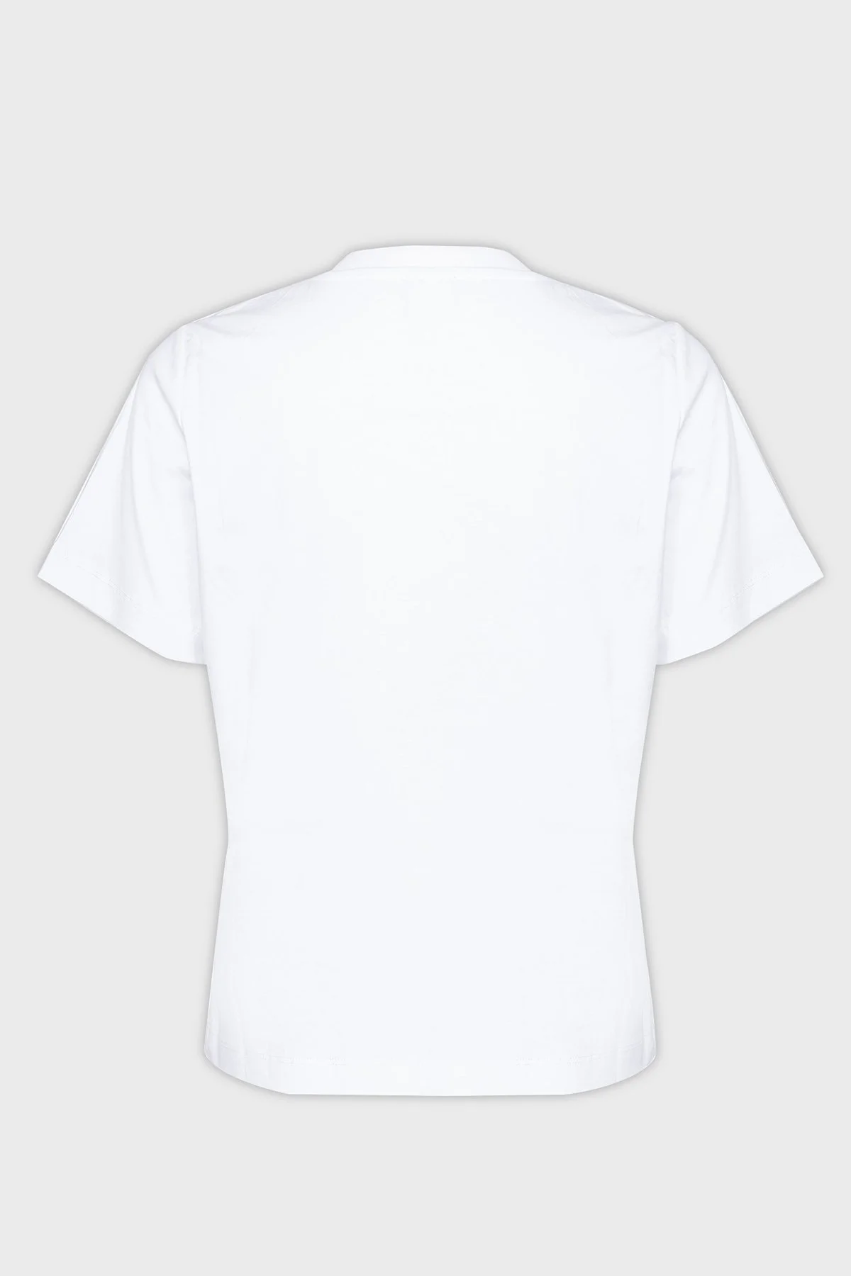 Pinko % 100 Pamuk Elmas Logo İşlemeli Regular Fit Bayan T Shirt 101610 A12H Z04 BEYAZ - 5