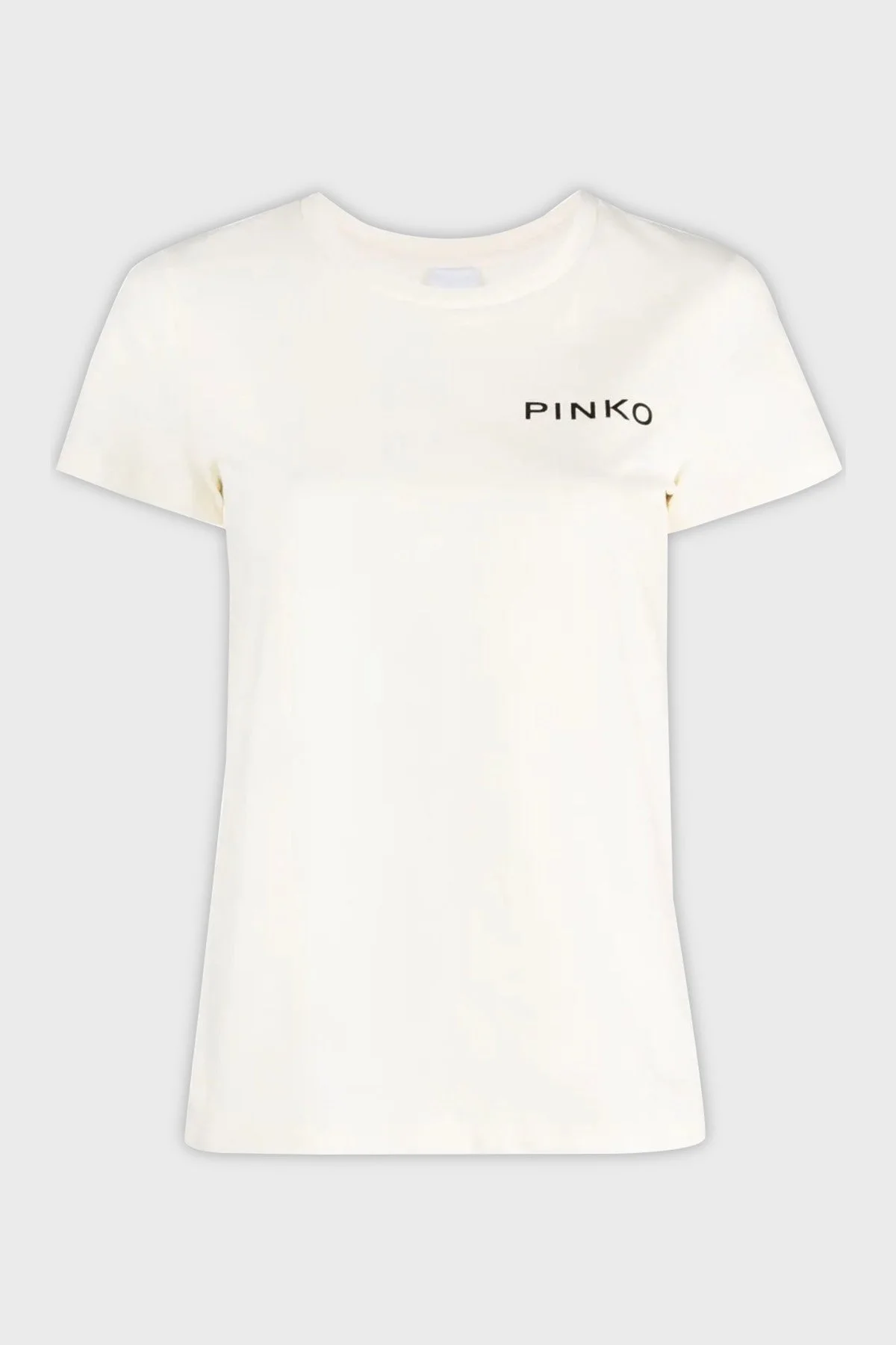 Pinko % 100 Pamuk Logo Baskılı Regular Fit Bayan T Shirt 100355 A13K Z03 BEYAZ - 10