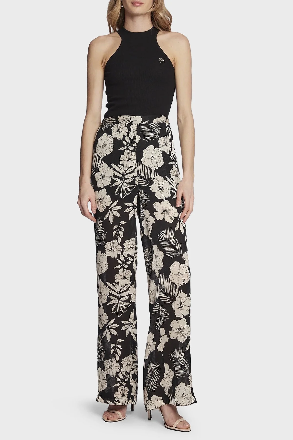 Pinko % 100 Pamuk Regular Fit Bayan Top 100806 A0PU Z99 SİYAH - 2