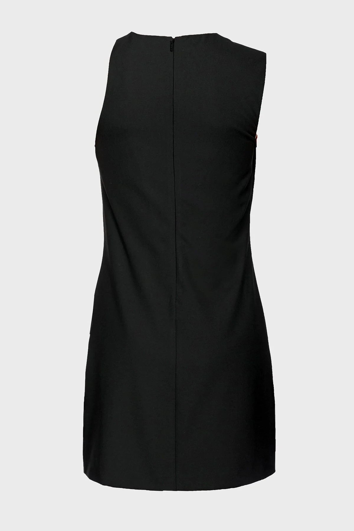 Pinko Asimetrik Kolsuz Mini Bayan Elbise 101996 A18G Z99 SİYAH - 5