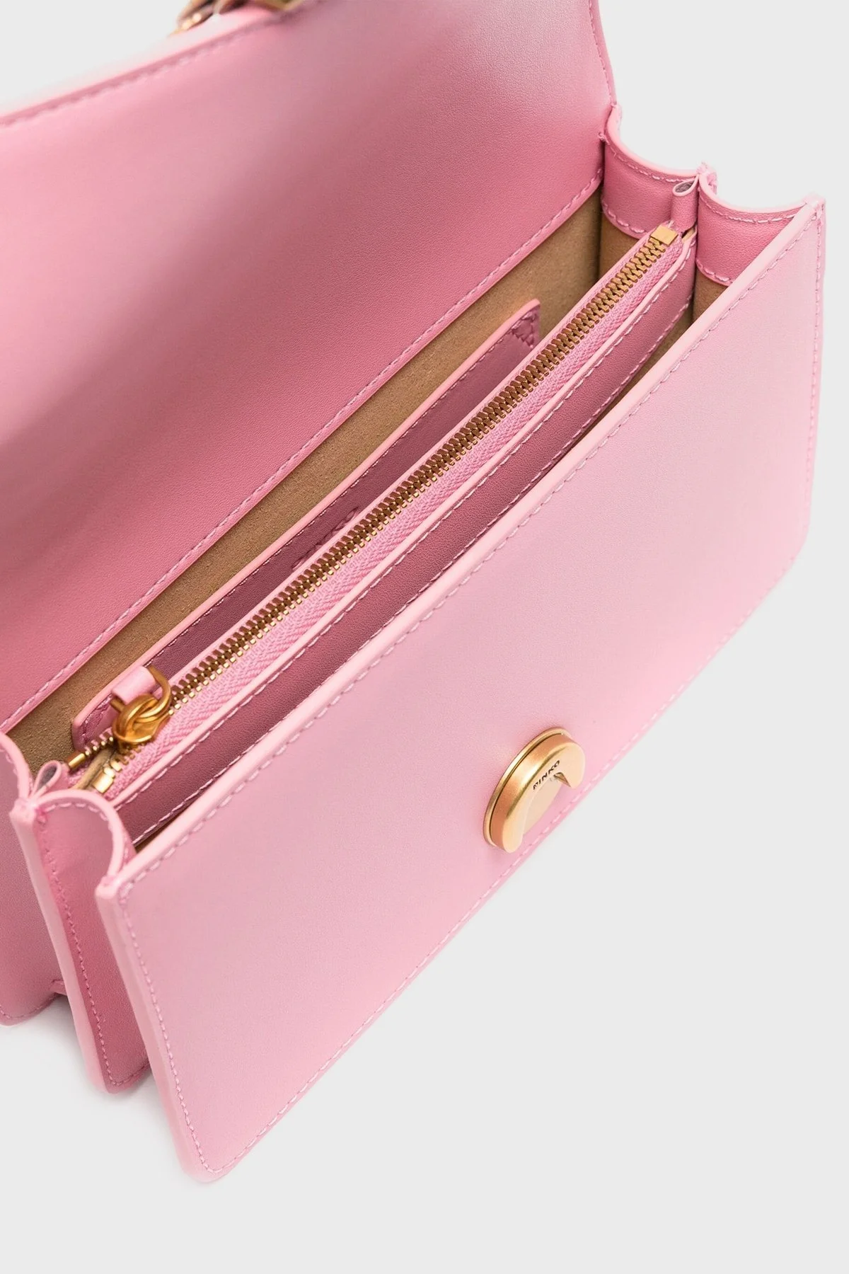 Pinko Ayarlanabilir Zincir Askılı Hakiki Deri Bayan Çanta 100059 A0F1 P31Q PEMBE - 4