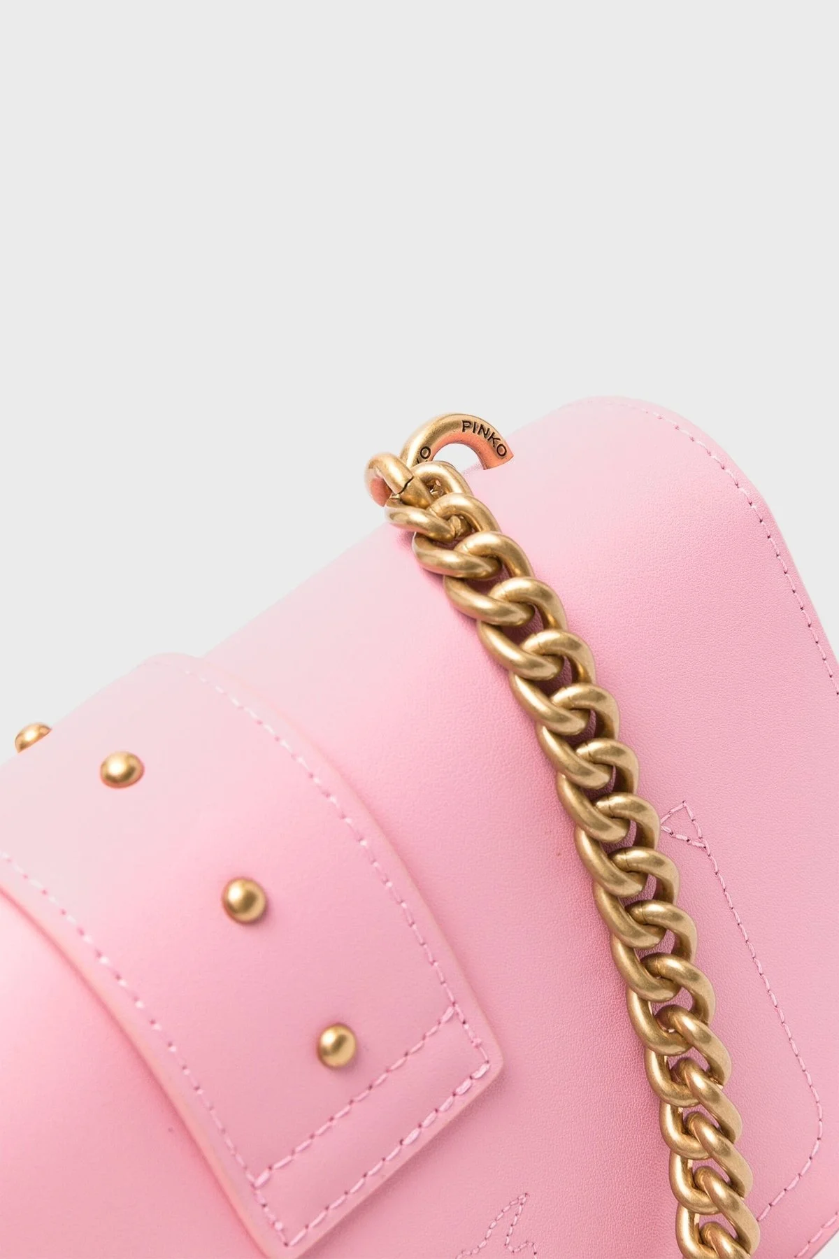 Pinko Ayarlanabilir Zincir Askılı Hakiki Deri Bayan Çanta 100059 A0F1 P31Q PEMBE - 5