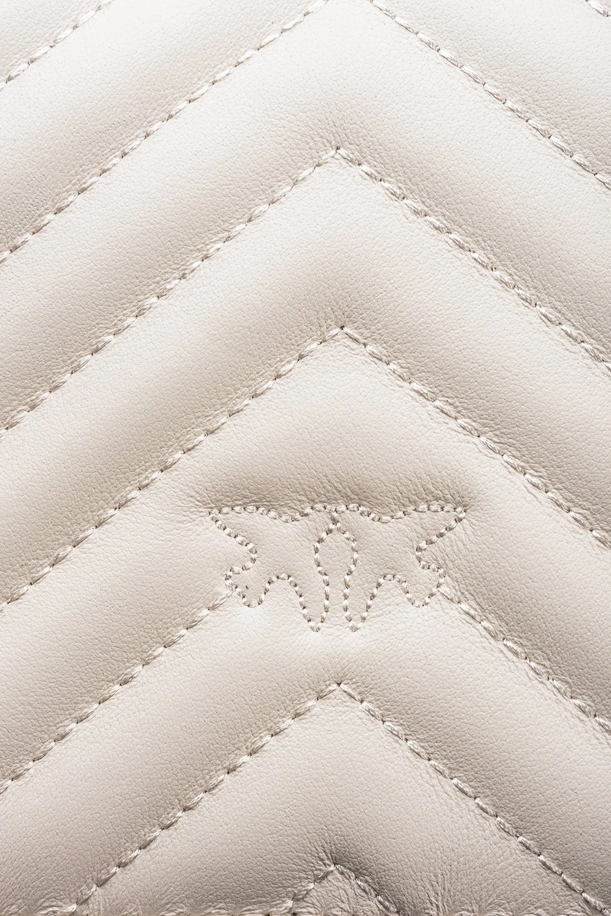 Pinko Ayarlanabilir Zincir Askılı Hakiki Deri Bayan Çanta 100074 A0GK Z14Q BEYAZ - 8