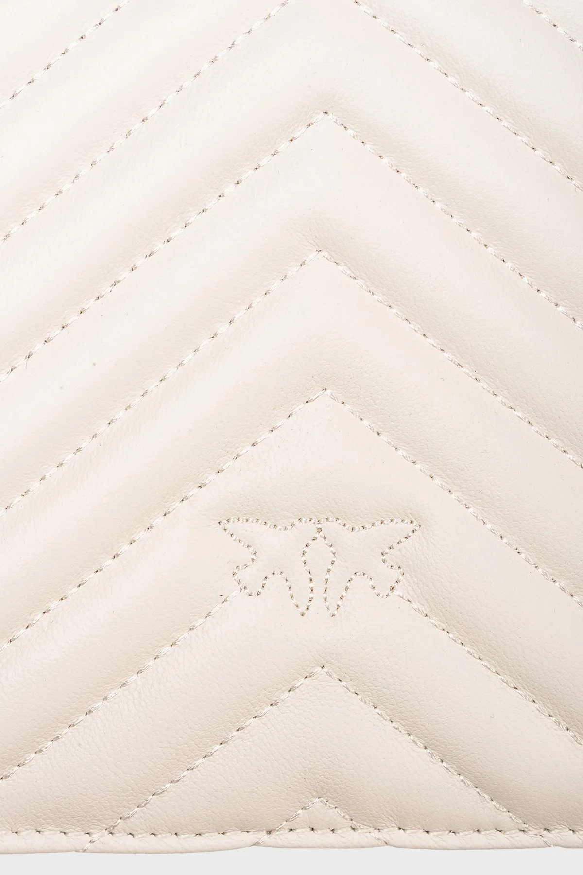 Pinko Ayarlanabilir Zincir Askılı Hakiki Deri Bayan Çanta 100941 A0GK Z14Q BEYAZ - 6