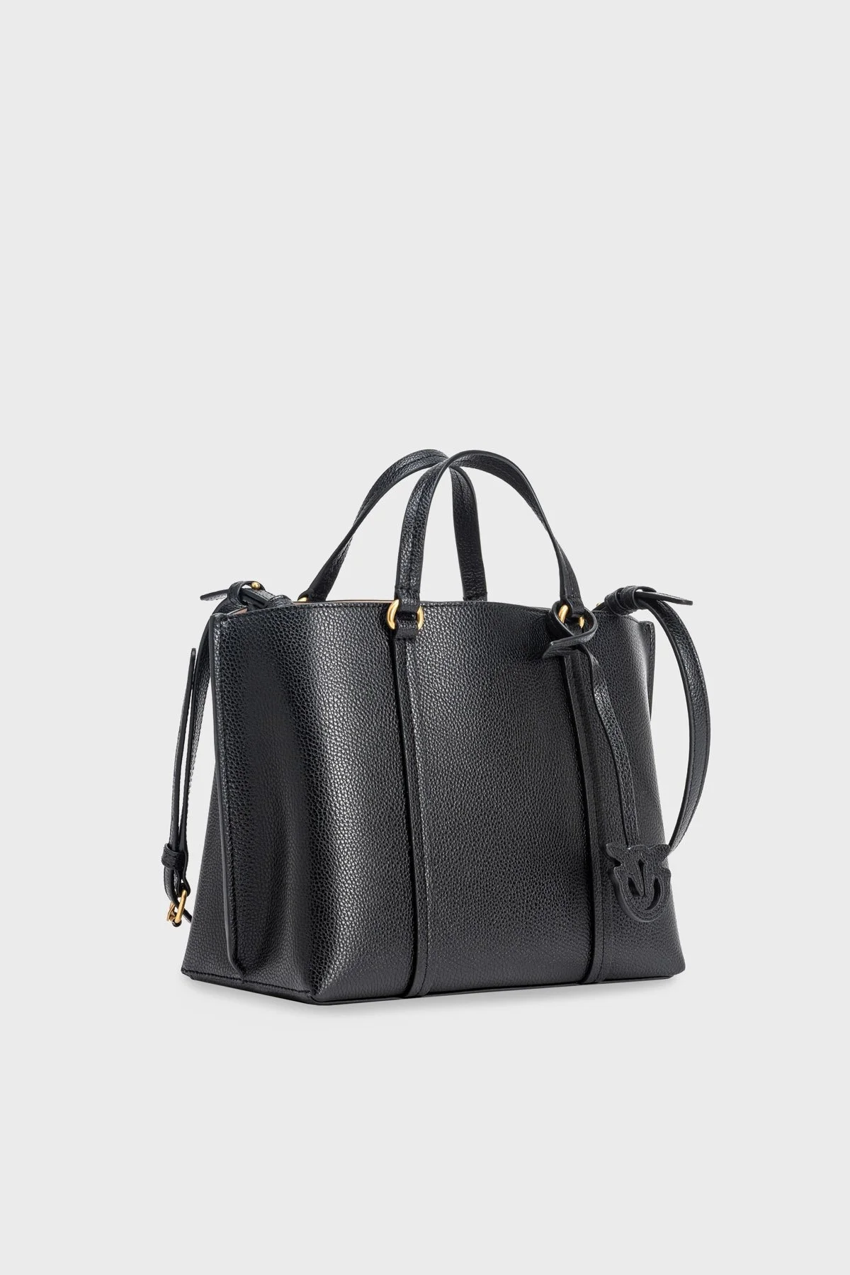 Pinko Çıkarılabilir Askılı Hakiki Deri Bayan Çanta 102833 A1LF Z99Q SİYAH - 3
