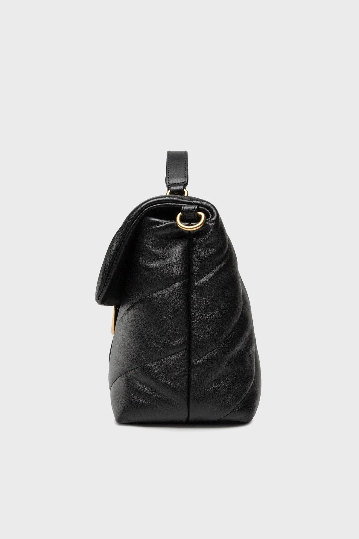 Pinko Çıkarılabilir Omuz Askılı % 100 Deri Bayan Çanta 1P22U8 A03J Z99Q SİYAH - 4