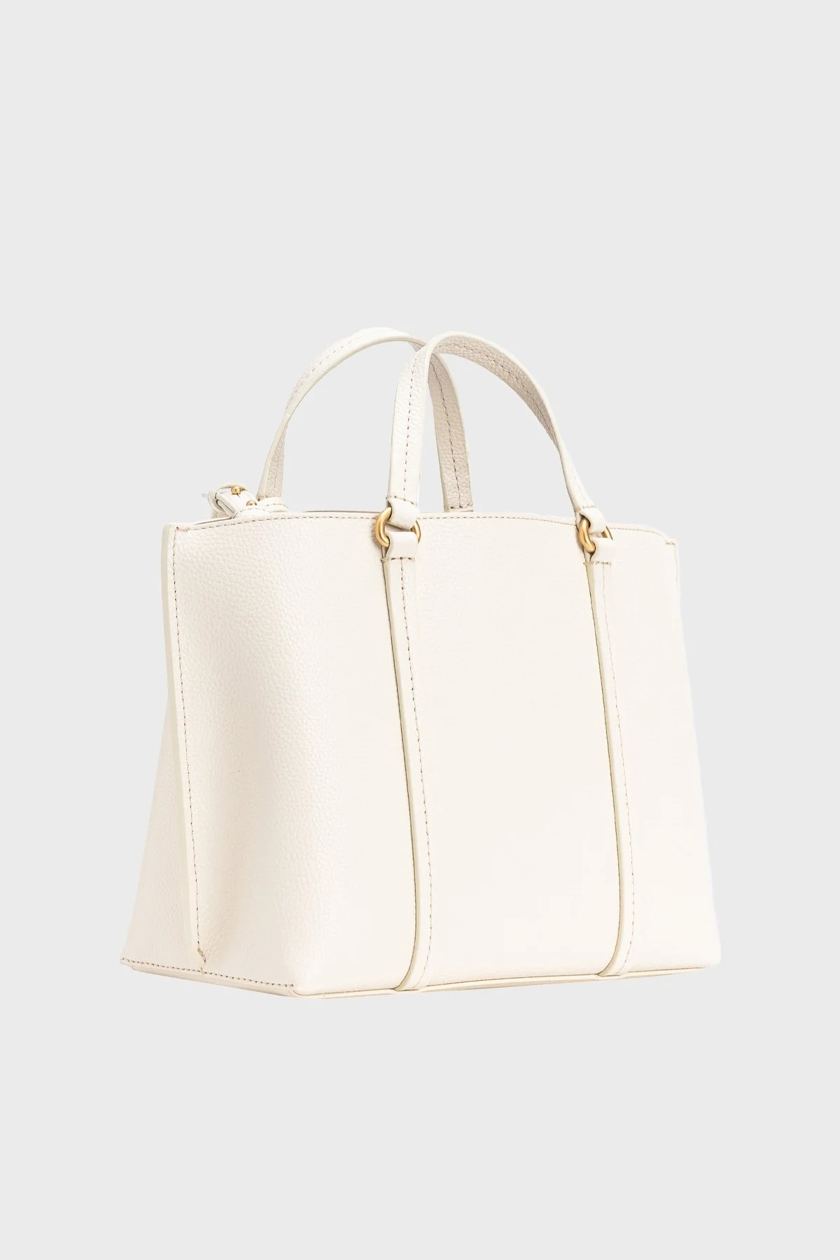 Pinko Çıkarılabilir ve Ayarlanabilir Omuz Askılı Hakiki Deri Bayan Çanta 102833 A1LF Z14Q EKRU - 2