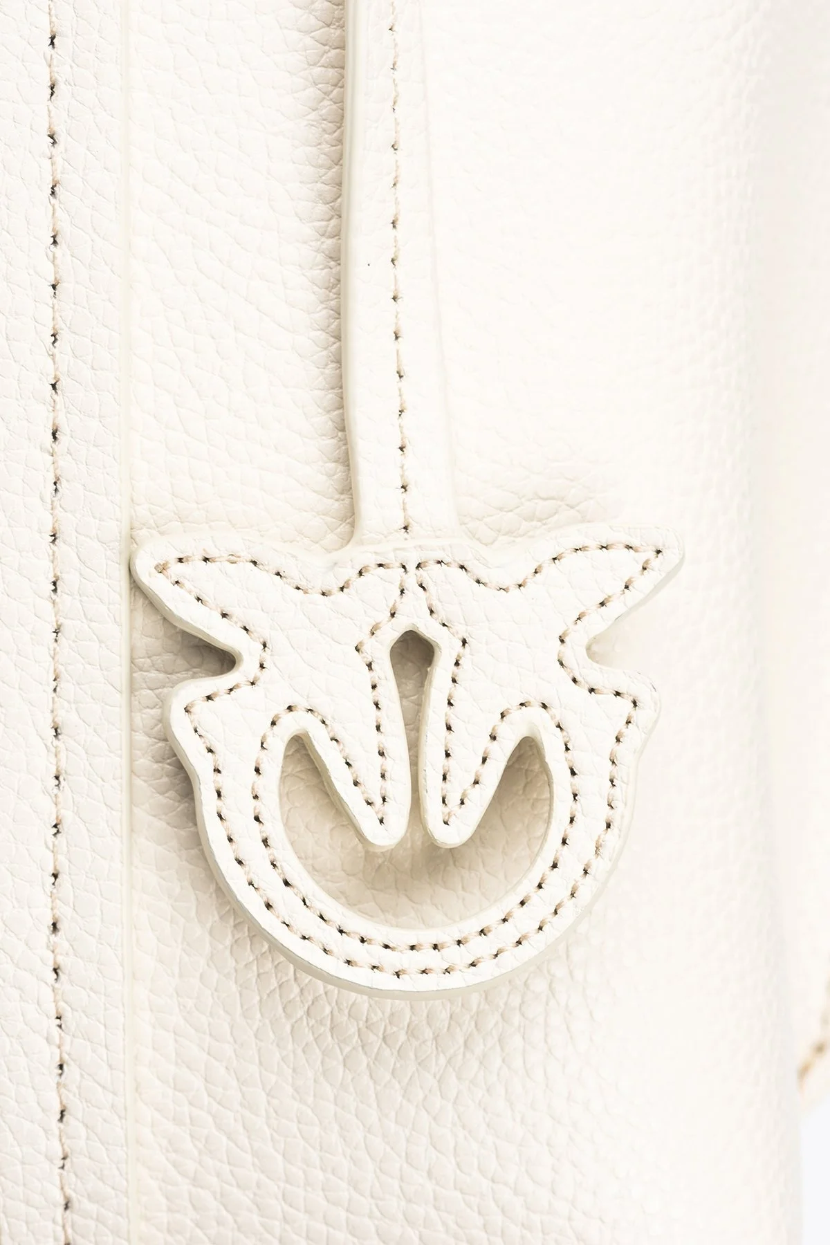 Pinko Çıkarılabilir ve Ayarlanabilir Omuz Askılı Hakiki Deri Bayan Çanta 102833 A1LF Z14Q EKRU - 7