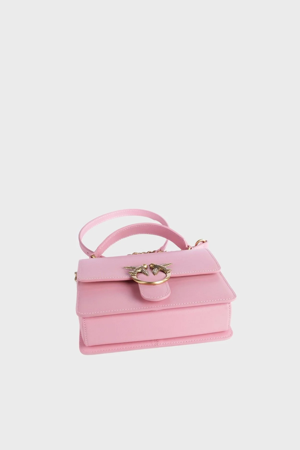 Pinko Çıkarılabilir Zincir Askılı Hakiki Deri Bayan Çanta 100071 A0F1 P31Q PEMBE - 4
