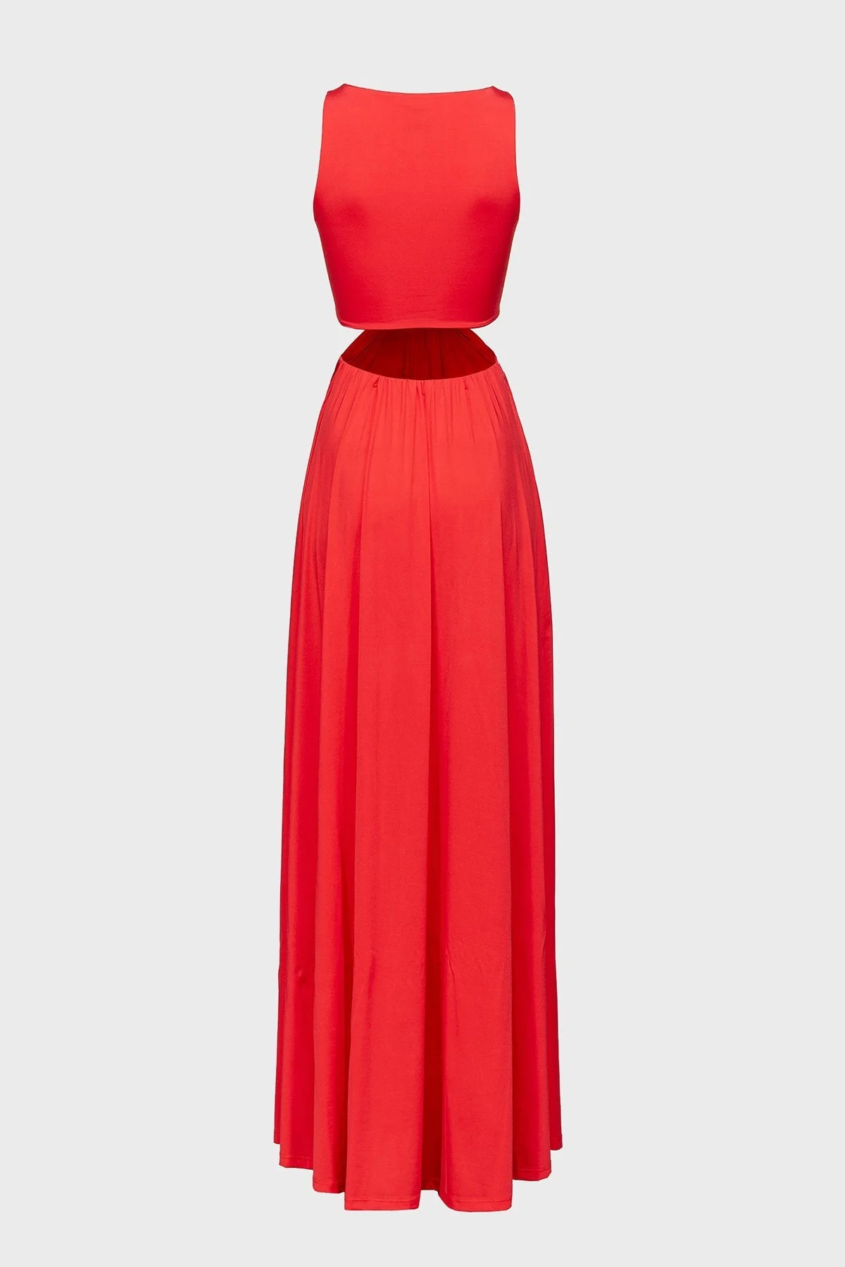 Pinko Cut Out Detaylı Regular Fit Uzun Bayan Elbise 100932 A0RM R04 KIRMIZI - 7