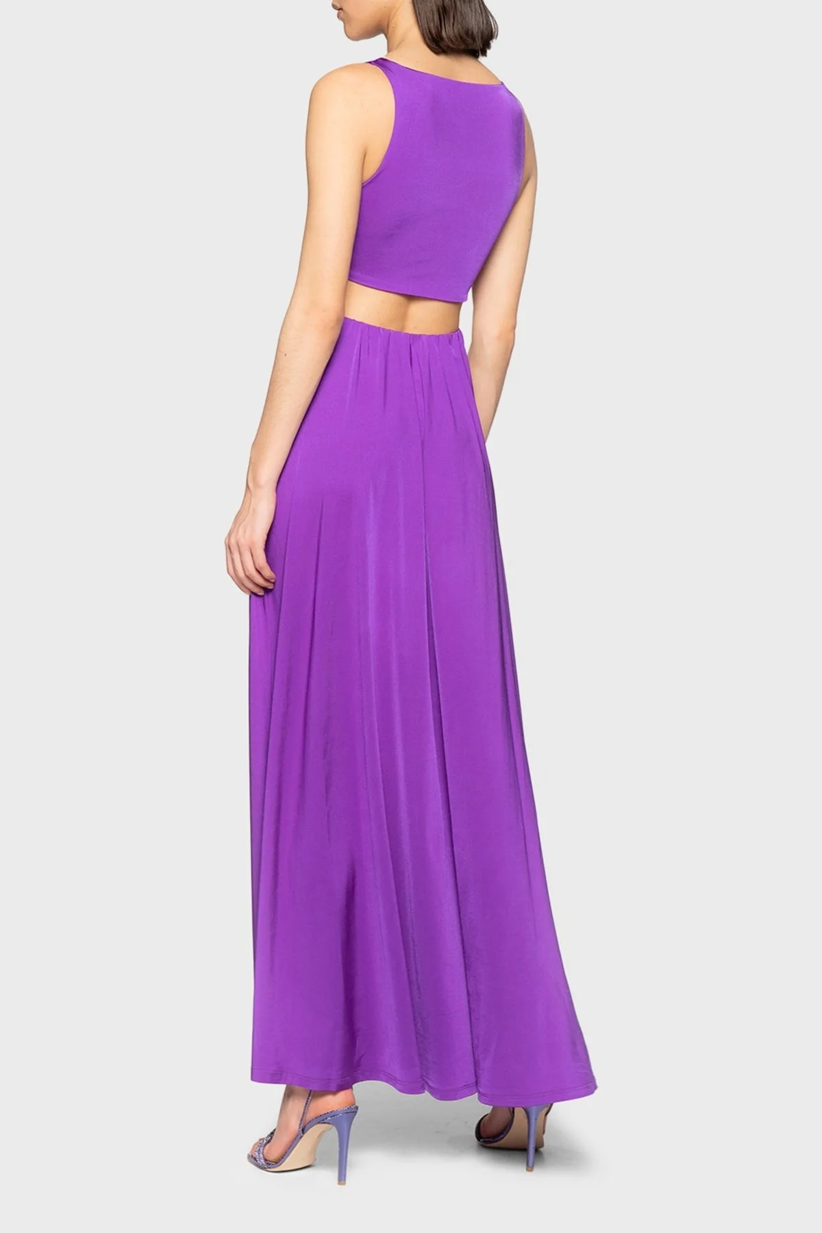 Pinko Cut Out Detaylı Regular Fit Uzun Bayan Elbise 100932 A0RM WWD MOR - 3