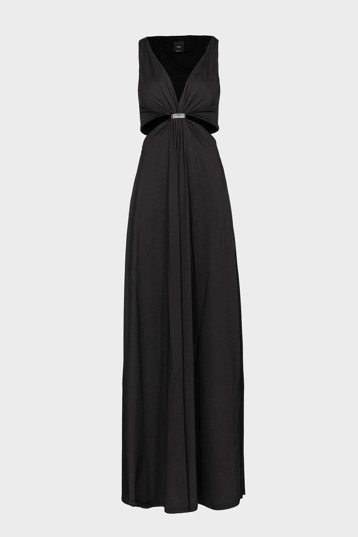 Pinko Cut Out Detaylı Regular Fit Uzun Bayan Elbise 100932 A0RM Z99 SİYAH - 13