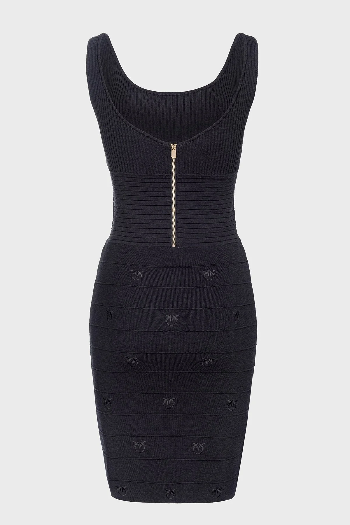 Pinko Esnek Slim Fit Askılı Mini Bayan Elbise 102879A1LKZ99 SİYAH - 12