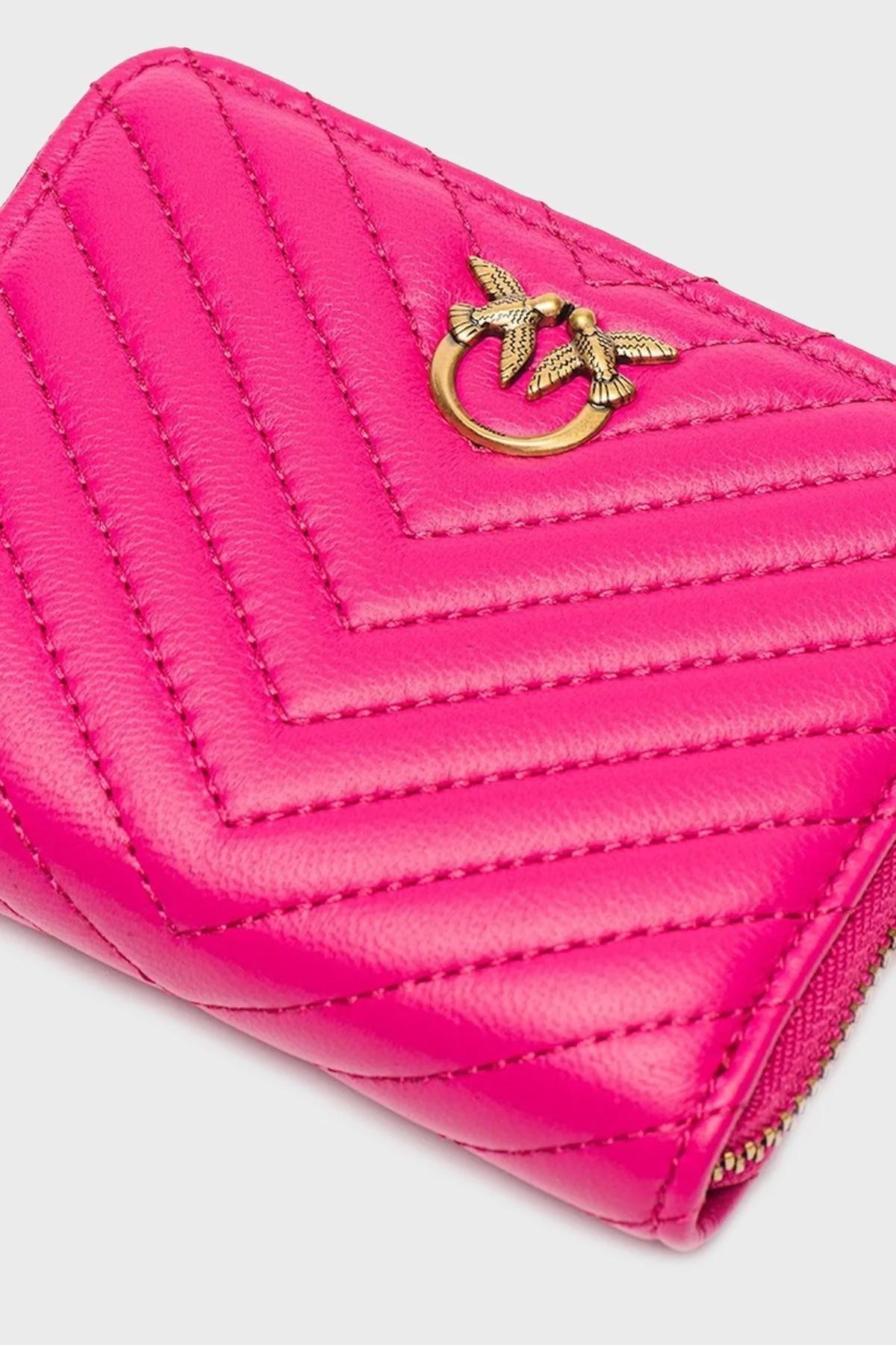 Pinko Fermuarlı Hakiki Deri Bayan Cüzdan 100249 A0GK N17Q PEMBE - 2