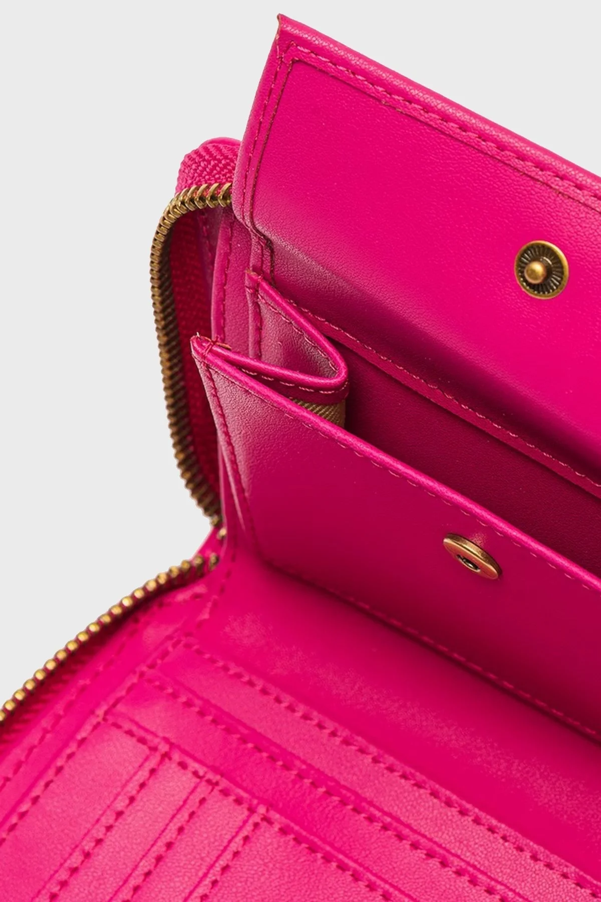 Pinko Fermuarlı Hakiki Deri Bayan Cüzdan 100249 A0GK N17Q PEMBE - 3