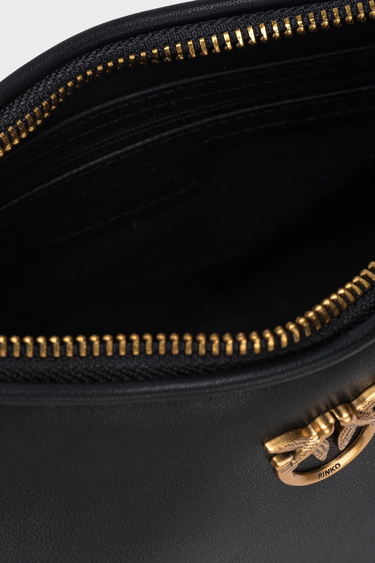 Pinko Hakiki Deri Ayarlanabilir Askılı Bayan Çanta 102790 A0F1 Z99Q SİYAH - 13