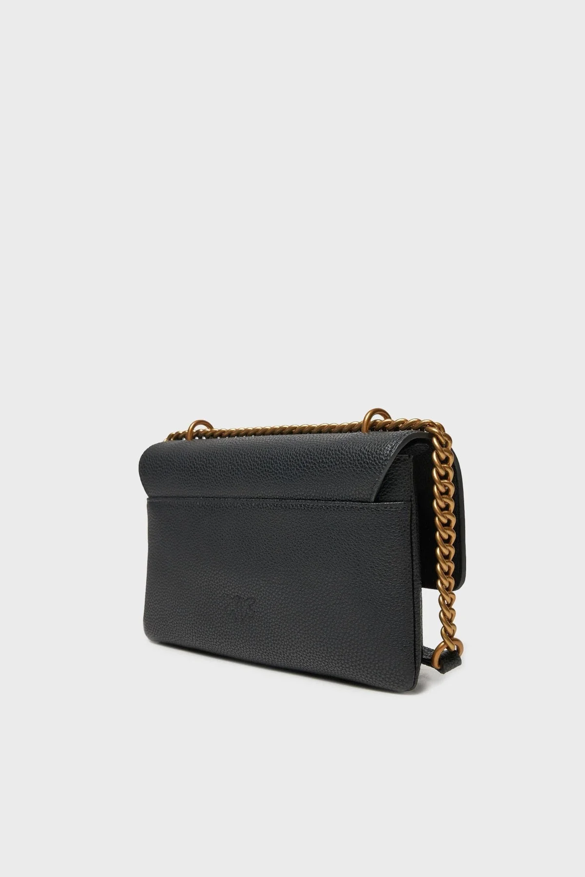 Pinko Hakiki Deri Ayarlanabilir Zincir Askılı Bayan Çanta 104528 A29Q Z99Q SİYAH - 8