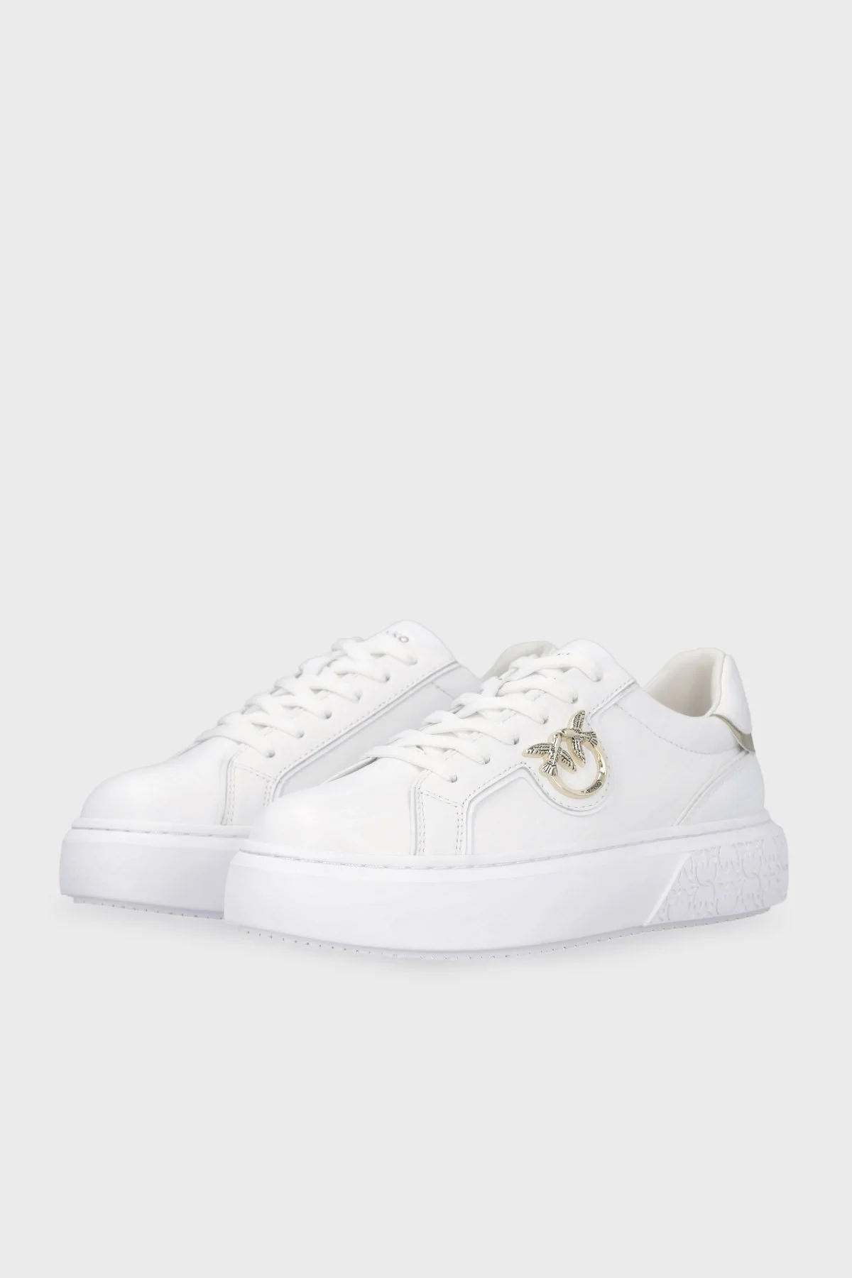 Pinko Hakiki Deri Sneaker Bayan Ayakkabı SS0003 P014 ZIA BEYAZ - 11