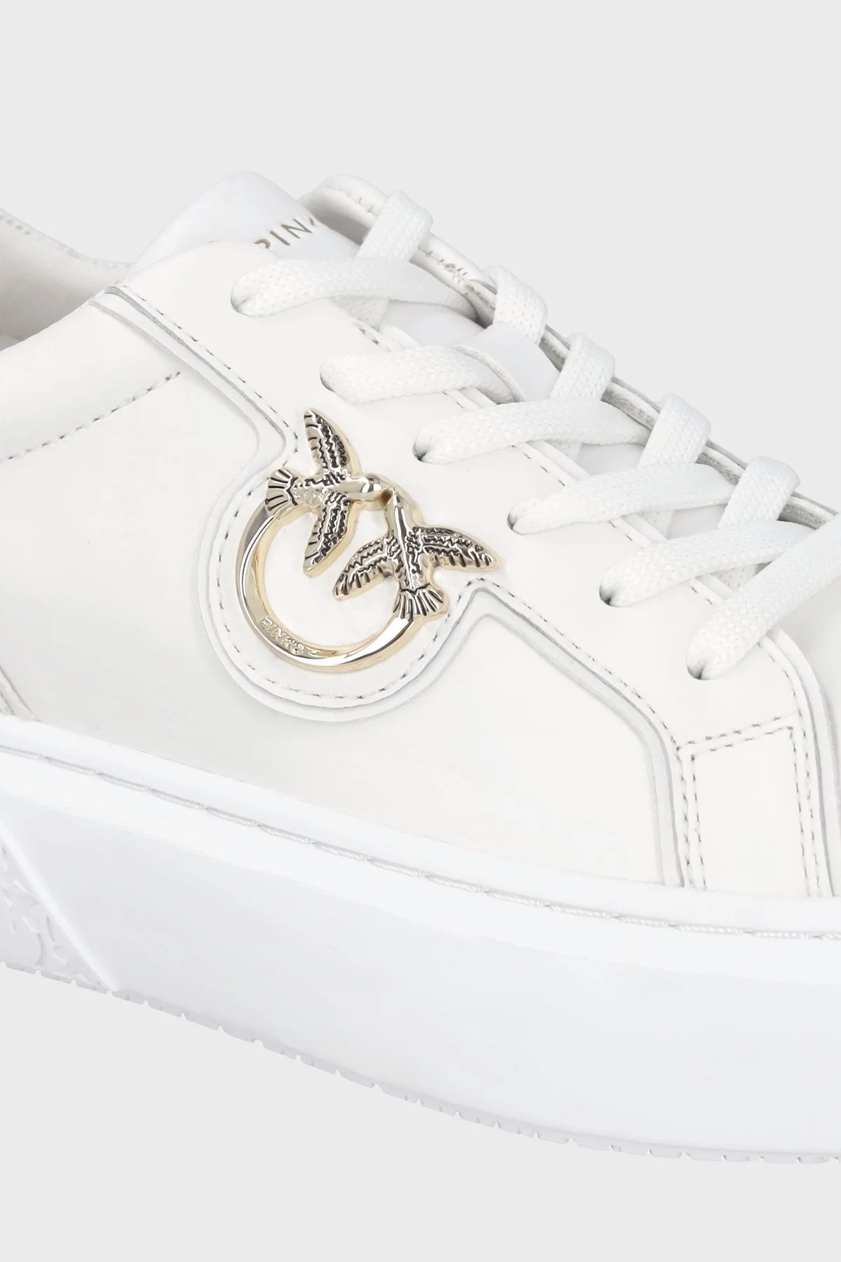 Pinko Hakiki Deri Sneaker Bayan Ayakkabı SS0003 P014 ZIA BEYAZ - 12