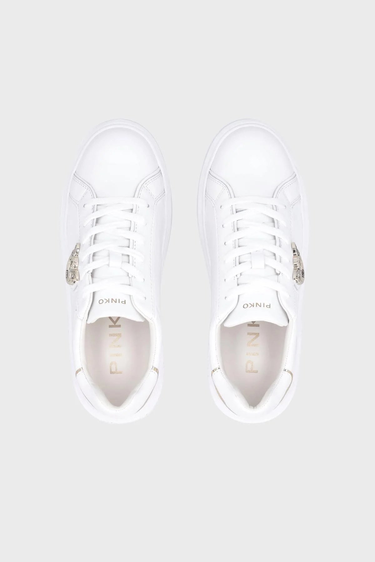 Pinko Hakiki Deri Sneaker Bayan Ayakkabı SS0003 P014 ZIA BEYAZ - 14