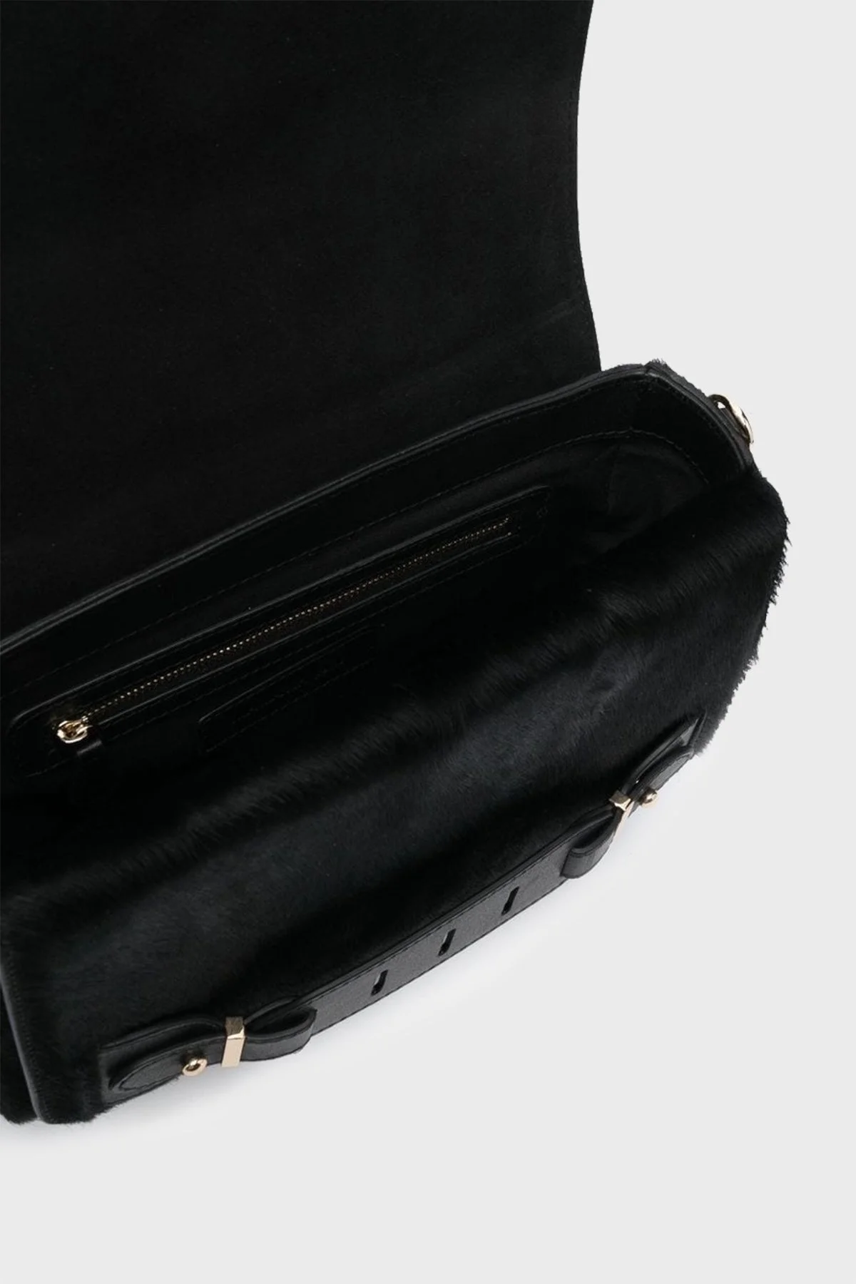 Pinko Hakiki Deri Zincir Askılı Bayan Cüzdan 100062 A0GK Z99Q SİYAH - 6