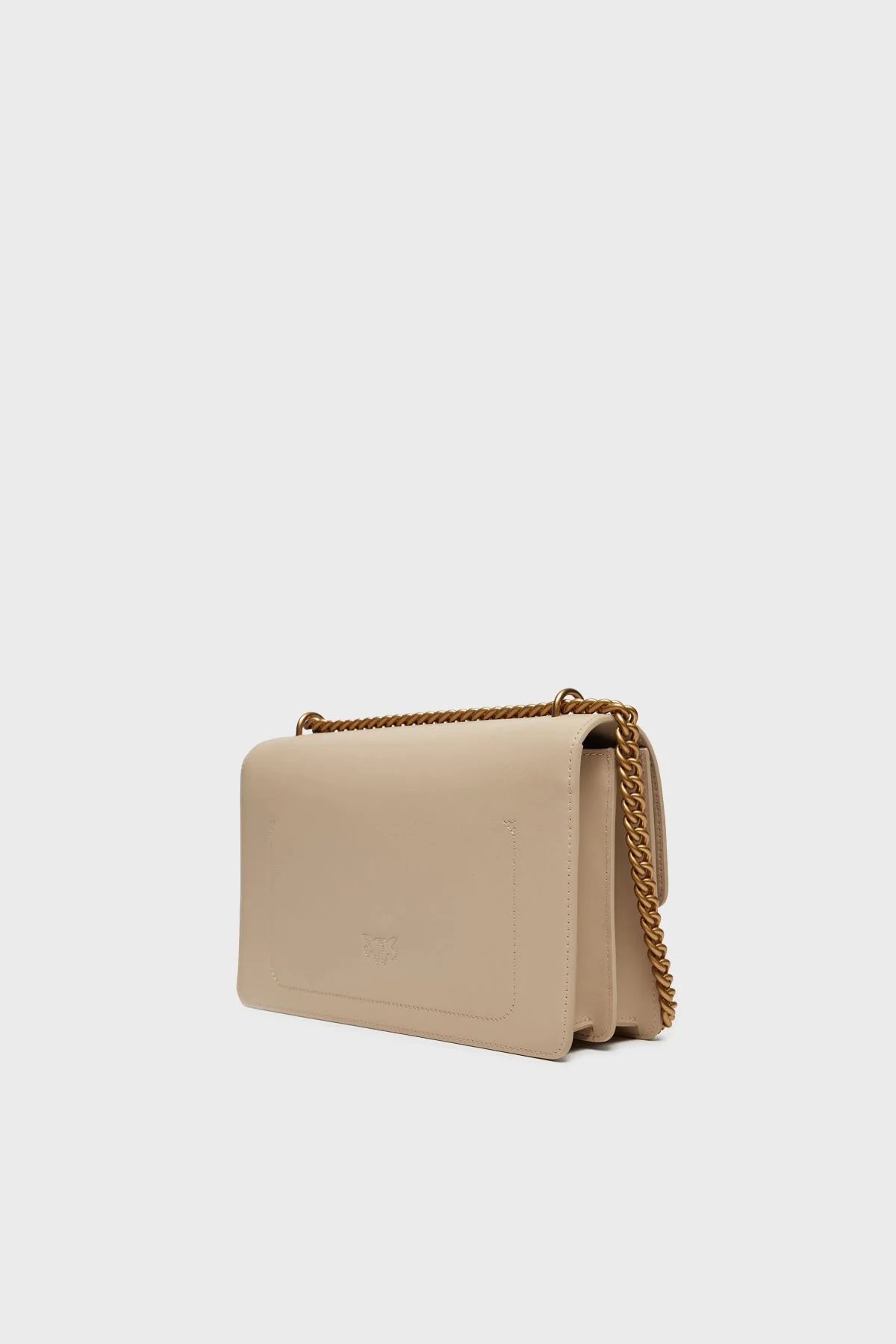 Pinko Hakiki Deri Zincirli Omuz Askılı Bayan Çanta 100941 A0F1 C50Q BEJ - 3