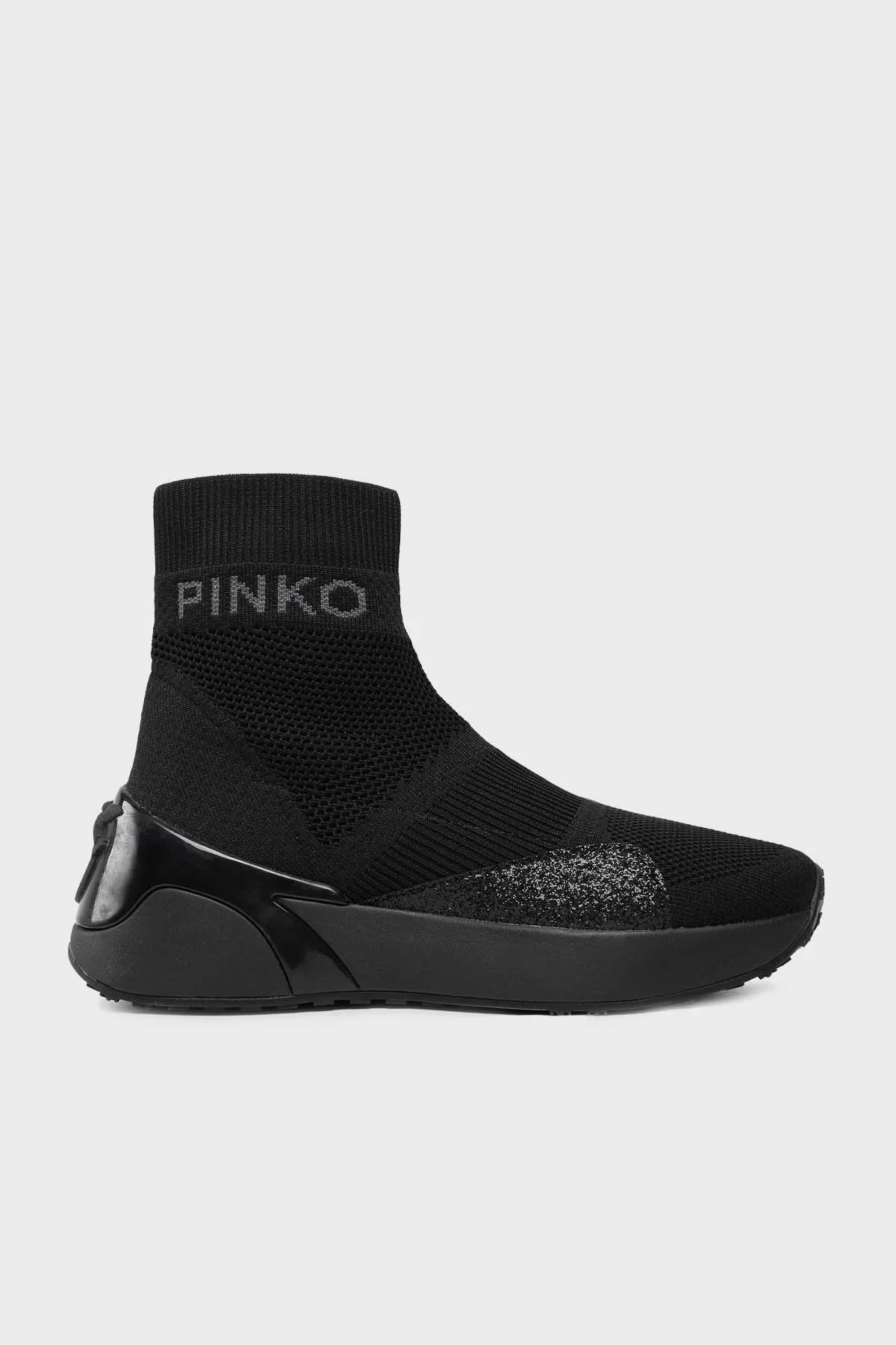 Pinko Kalın Tabanlı Bilekli Sneaker Bayan Ayakkabı 101785 A15G Z99 SİYAH - 1