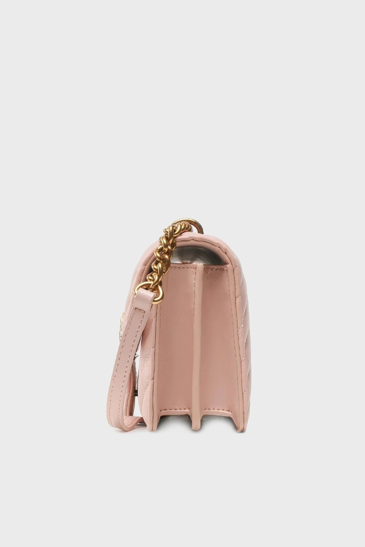 Pinko Kapitoneli Hakiki Deri Ayarlanabilir Zincir Askılı Bayan Çanta 100074 A0GK O81Q PUDRA - 10