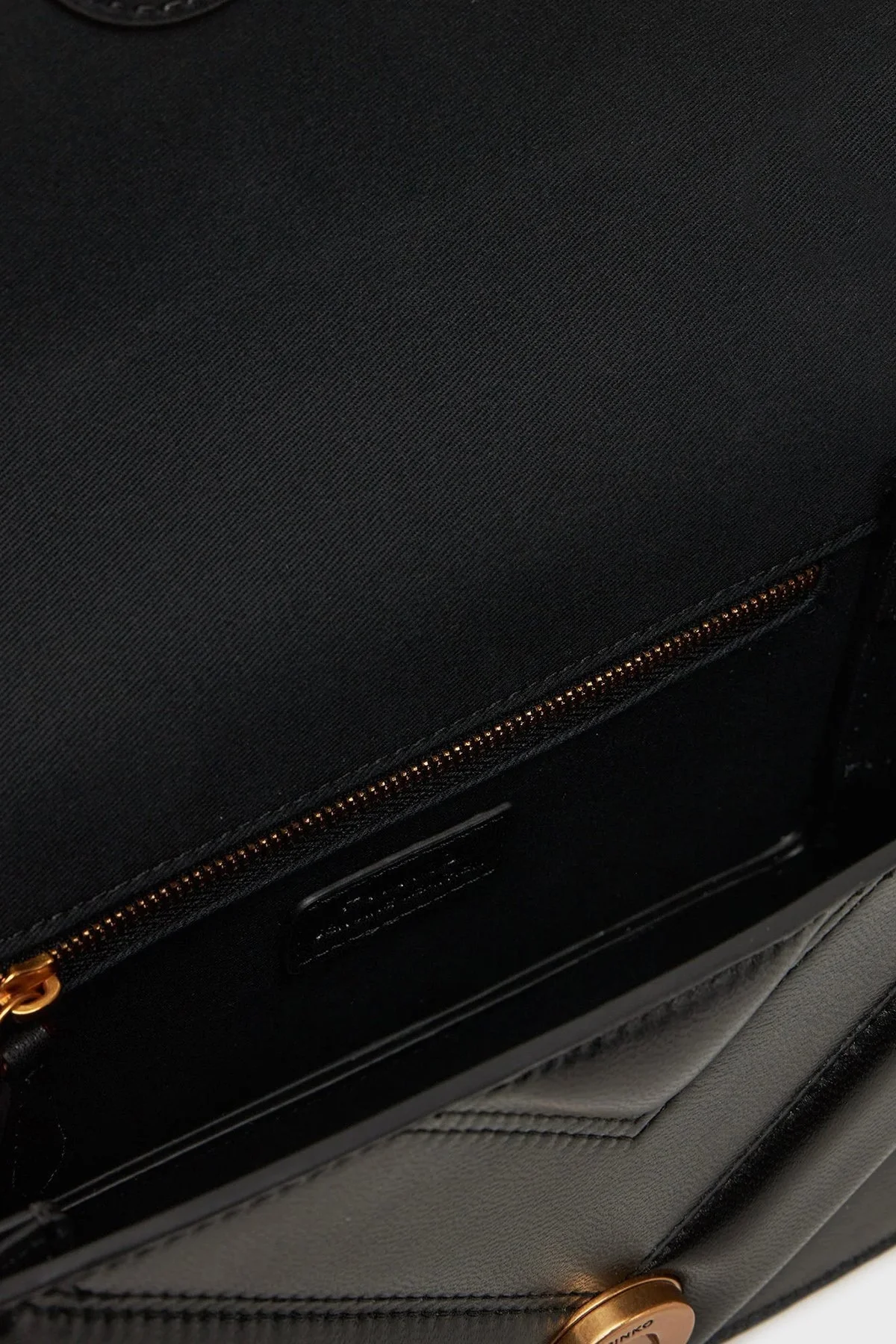 Pinko Kapitoneli Hakiki Deri Ayarlanabilir Zincir Askılı Bayan Çanta 104550 A26Z Z99Q SİYAH - 8