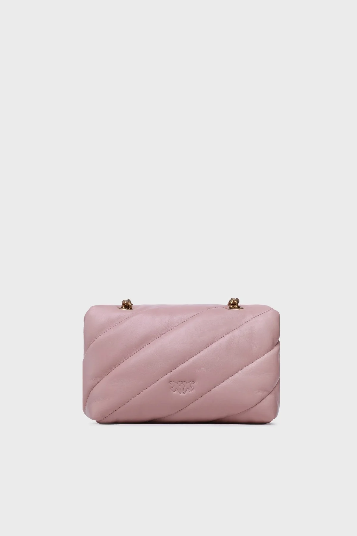 Pinko Kapitoneli Hakiki Deri Zincir Askılı Bayan Çanta 100039 A0F2 O81Q PUDRA - 8