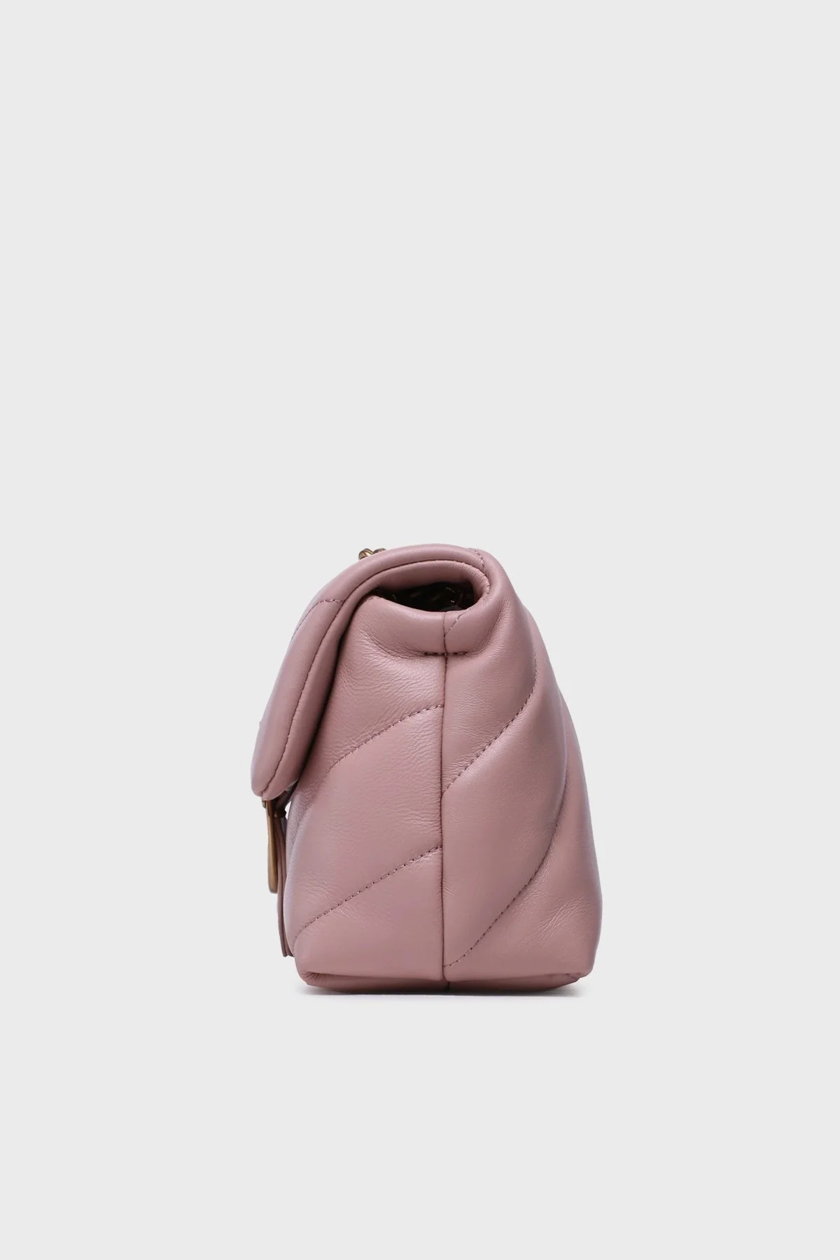 Pinko Kapitoneli Hakiki Deri Zincir Askılı Bayan Çanta 100039 A0F2 O81Q PUDRA - 10