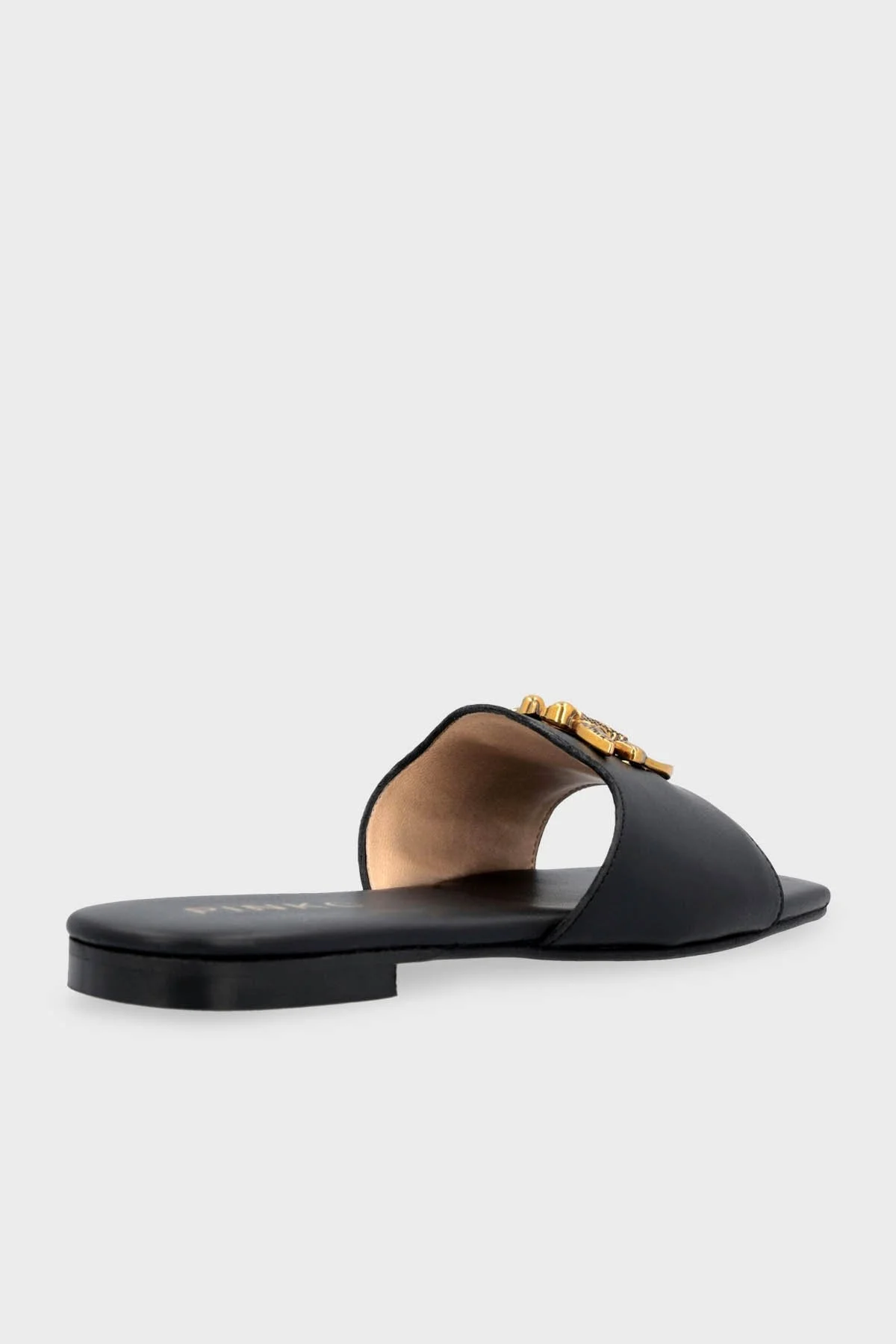 Pinko Kare Burunlu Düz Deri Bayan Terlik SD0063 P001 Z99 SİYAH - 3