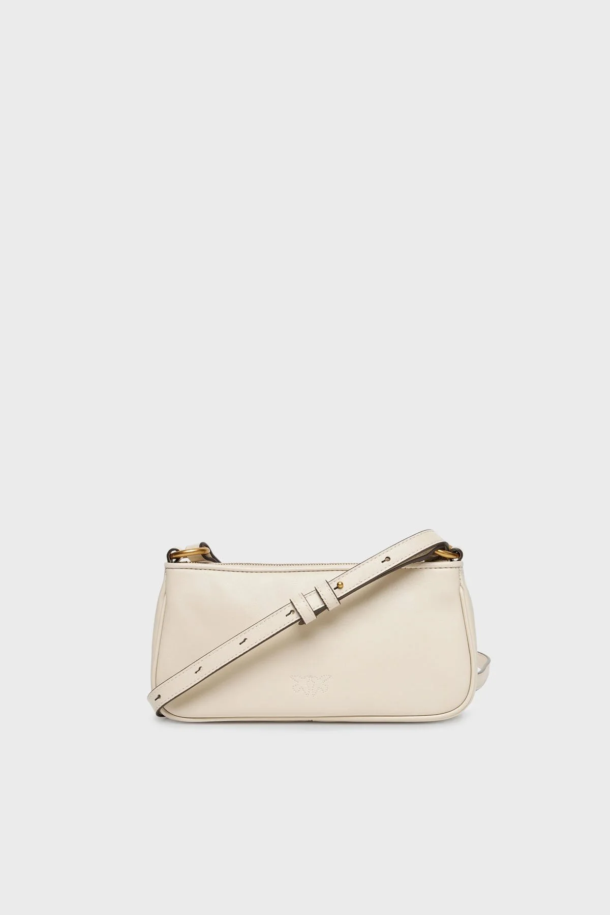 Pinko Logolu Ayarlanabilir Askılı Mini Kadın Çanta 105069 A0QO Z14Q KREM - 3