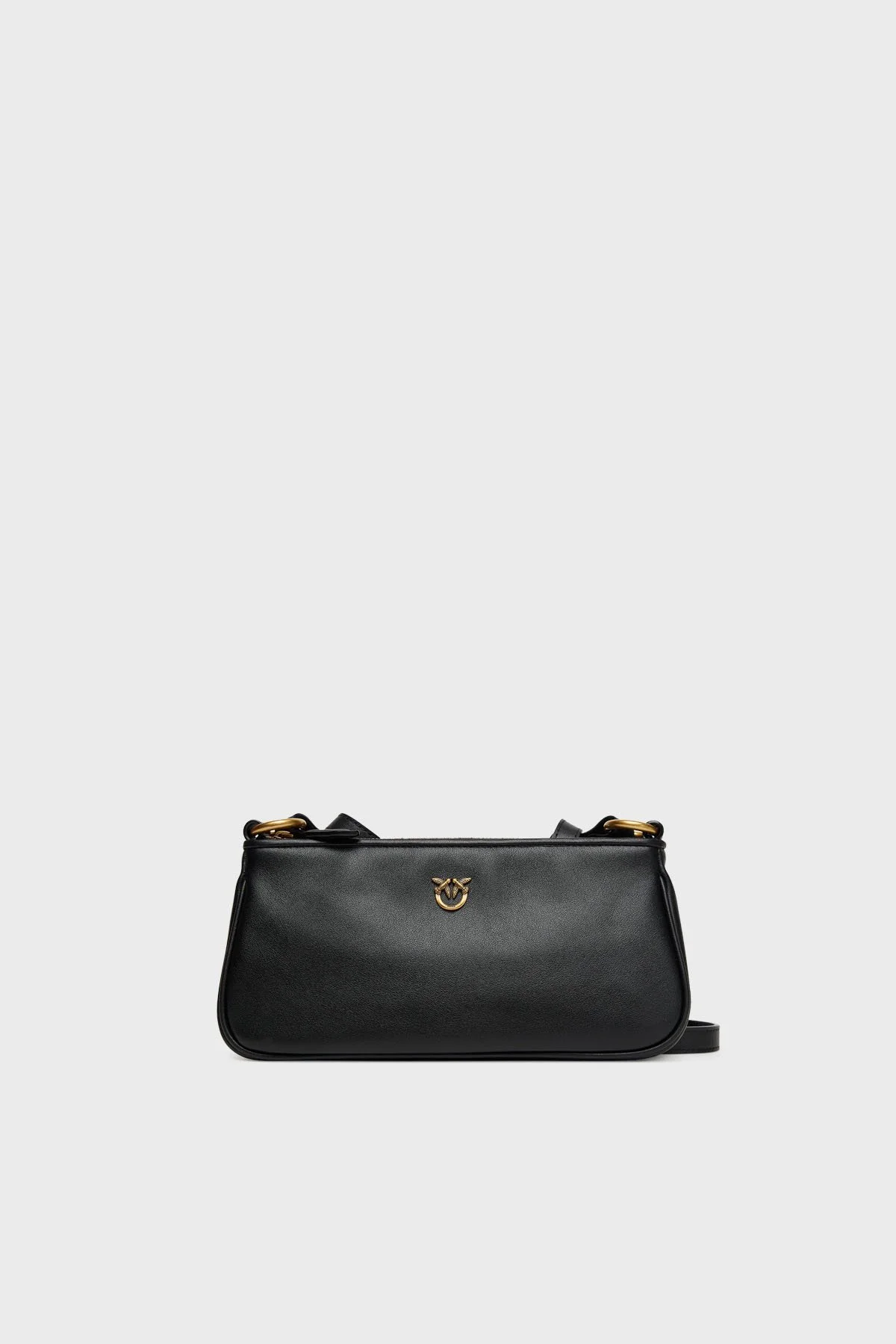 Pinko Logolu Ayarlanabilir Askılı Mini Kadın Çanta 105069 A0QO Z99Q SİYAH - 1
