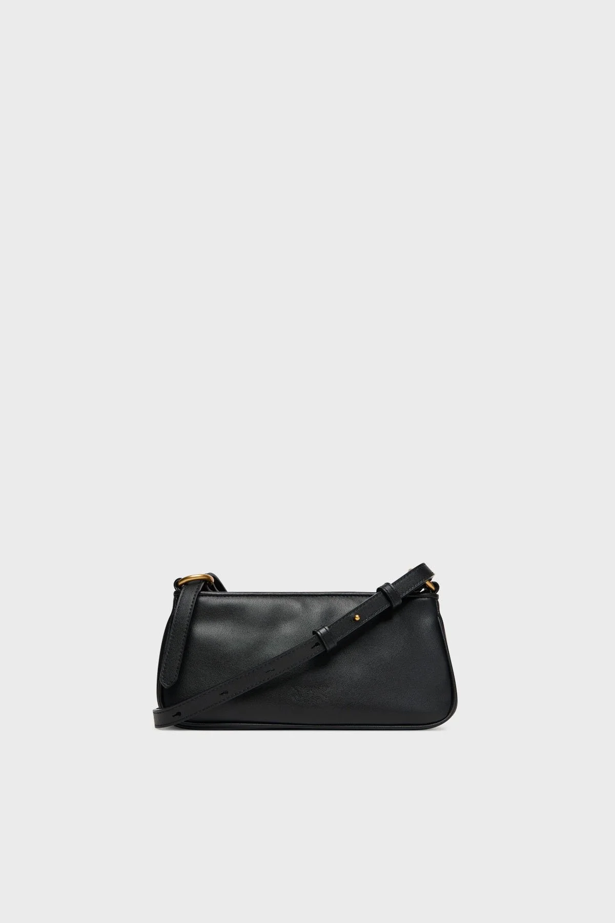 Pinko Logolu Ayarlanabilir Askılı Mini Kadın Çanta 105069 A0QO Z99Q SİYAH - 3