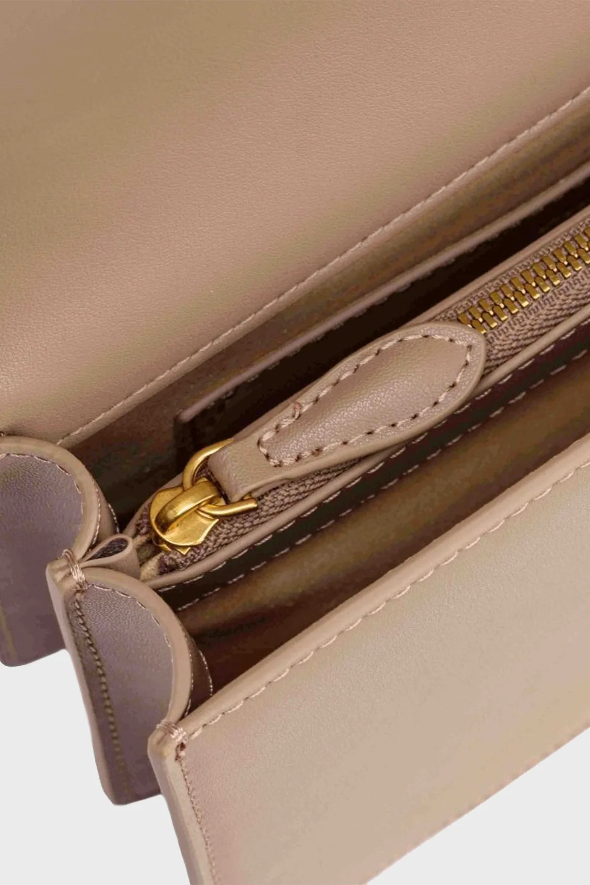 Pinko Logolu Ayarlanabilir Zincir Askılı Bayan Çanta 100074 A0F1 C50Q BEJ - 5