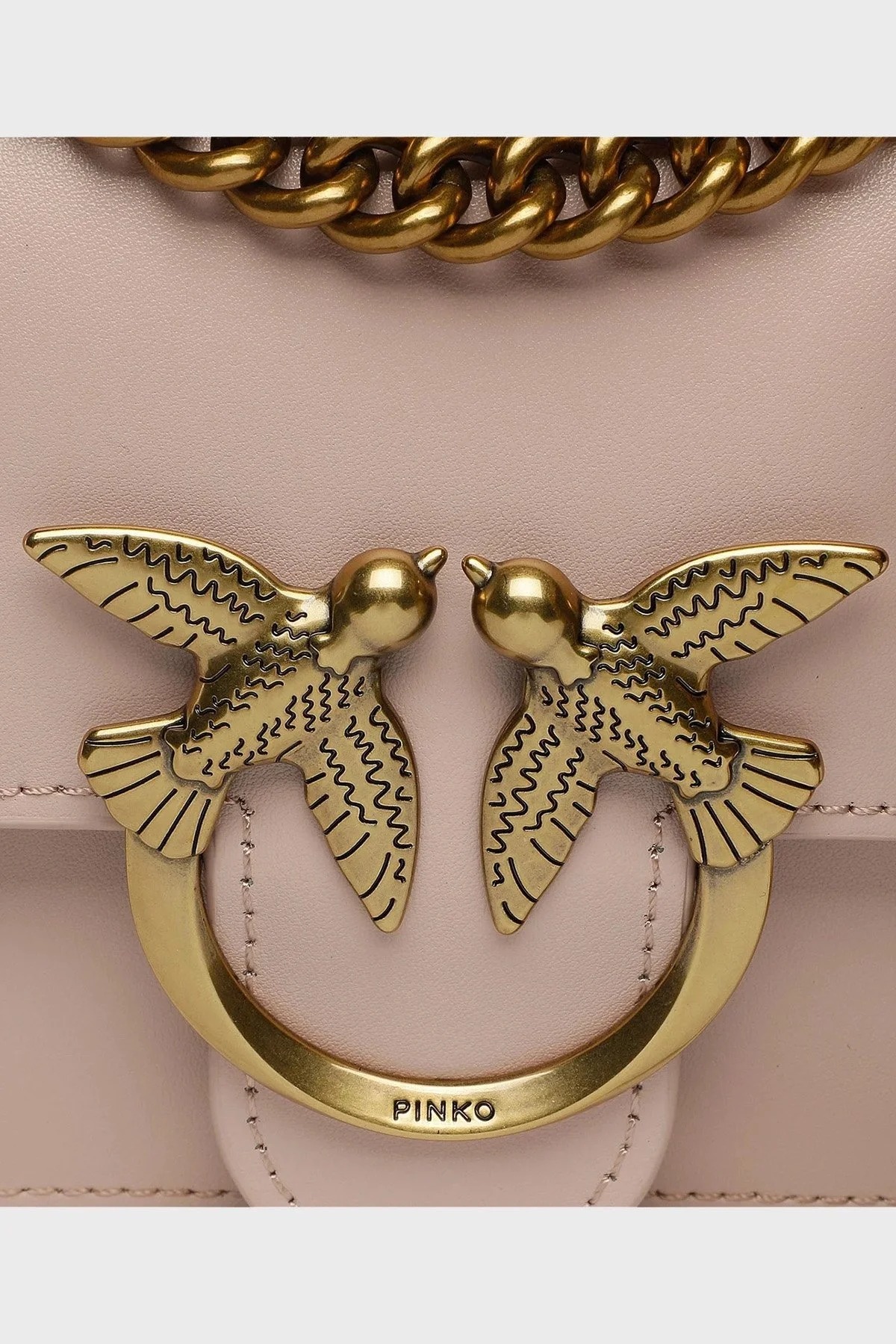 Pinko Logolu Ayarlanabilir Zincir Askılı Bayan Çanta 100074 A0F1 O81Q PUDRA - 10