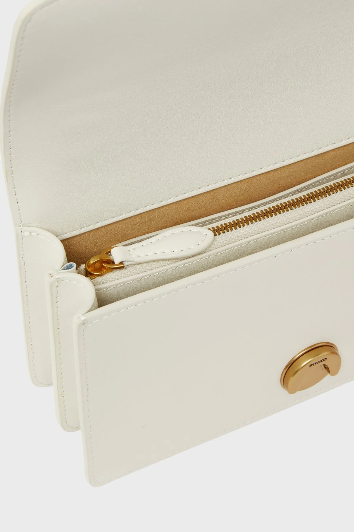 Pinko Logolu Ayarlanabilir Zincir Askılı Bayan Çanta 100074 A0F1 Z14Q EKRU - 7