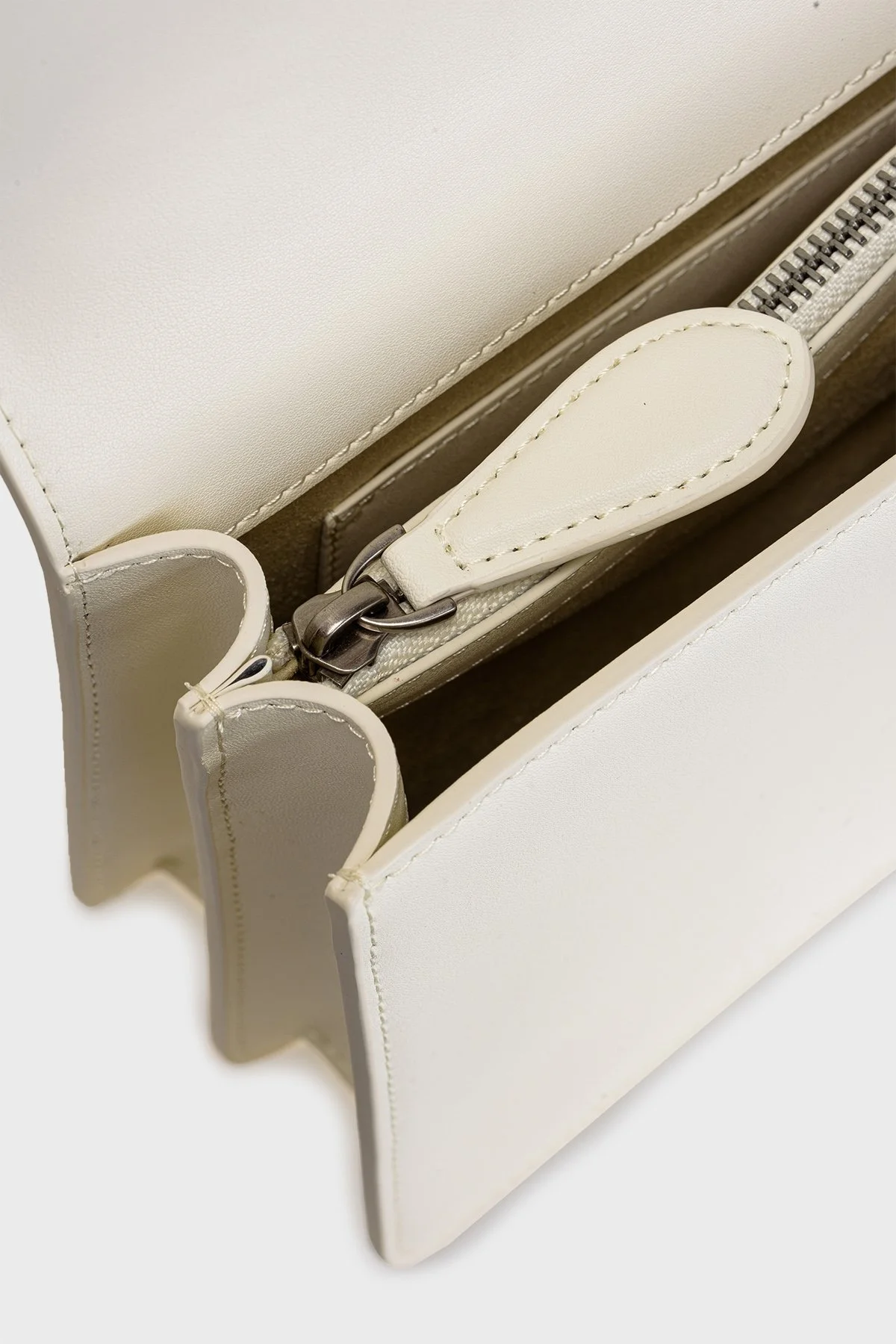 Pinko Logolu Çıkarılabilir Omuz Askılı % 100 Deri Bayan Çanta 1P22TT Y5H7 Z14O EKRU - 6