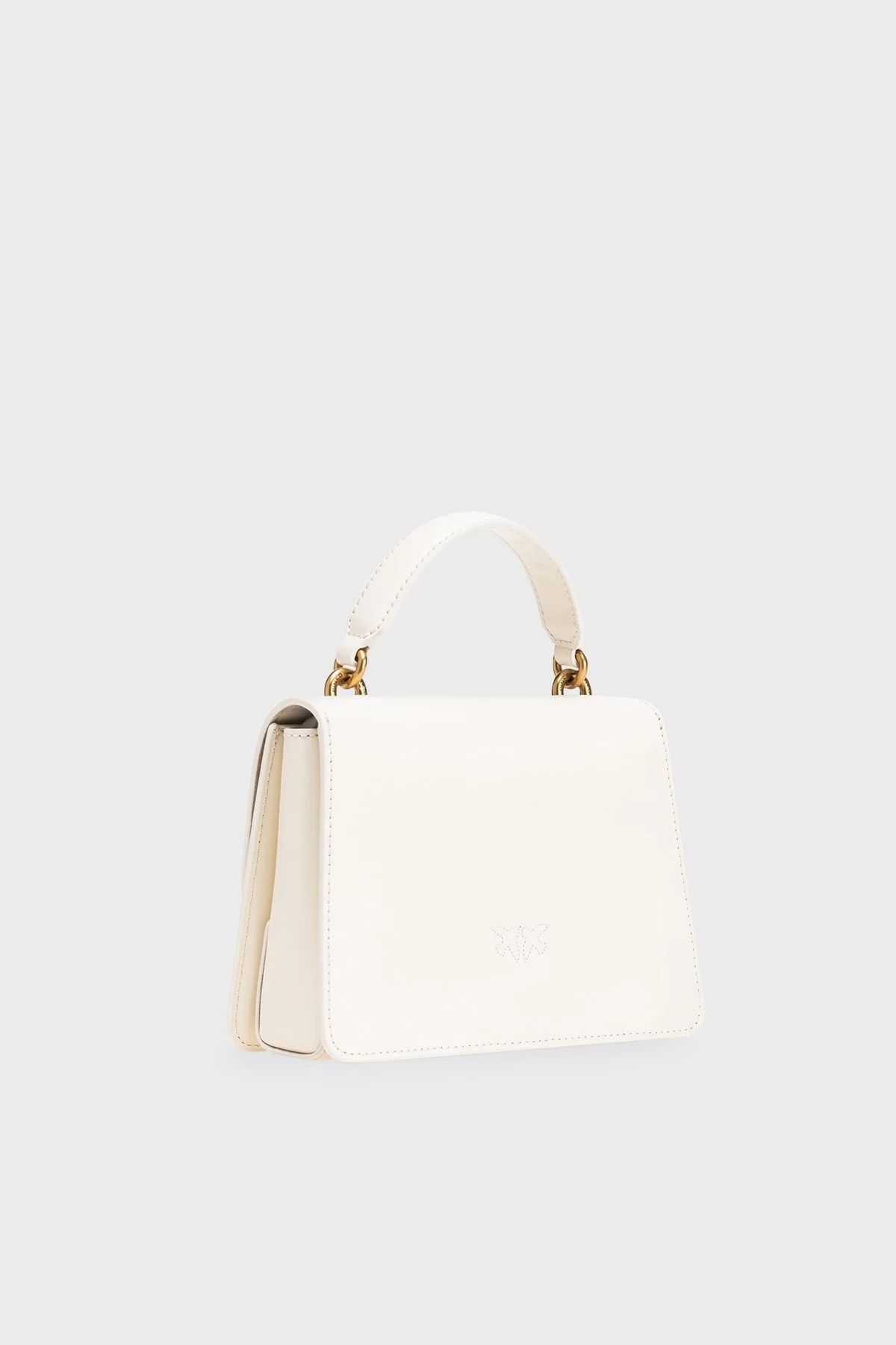 Pinko Logolu Çıkarılabilir Uzatma Askılı Hakiki Deri Bayan Çanta 100071 A0F1 Z14Q EKRU - 12