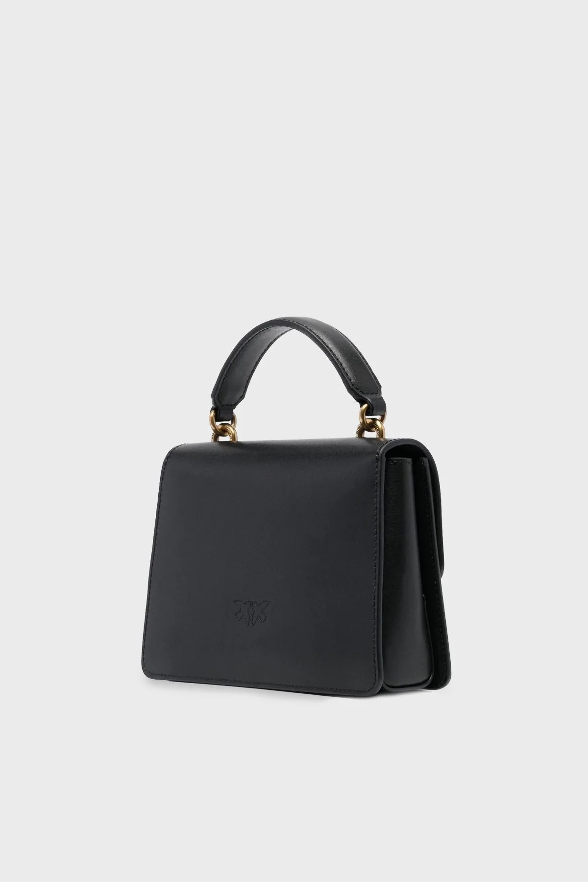 Pinko Logolu Çıkarılabilir Uzatma Askılı Hakiki Deri Bayan Çanta 100071 A0F1 Z99Q SİYAH - 4