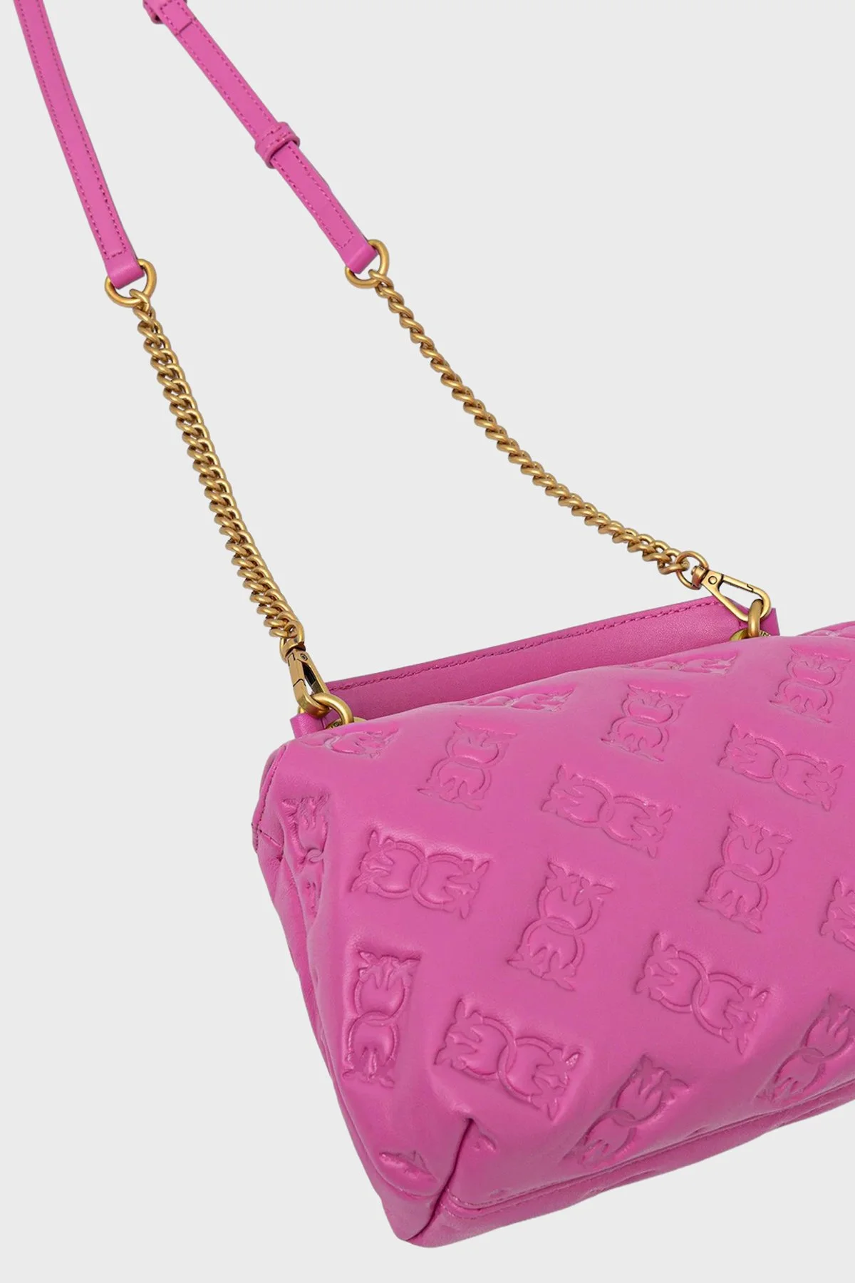 Pinko Logolu Çıkarılabilir Zincir Askılı Bayan Çanta 100044 A2JX P22Q PEMBE - 3