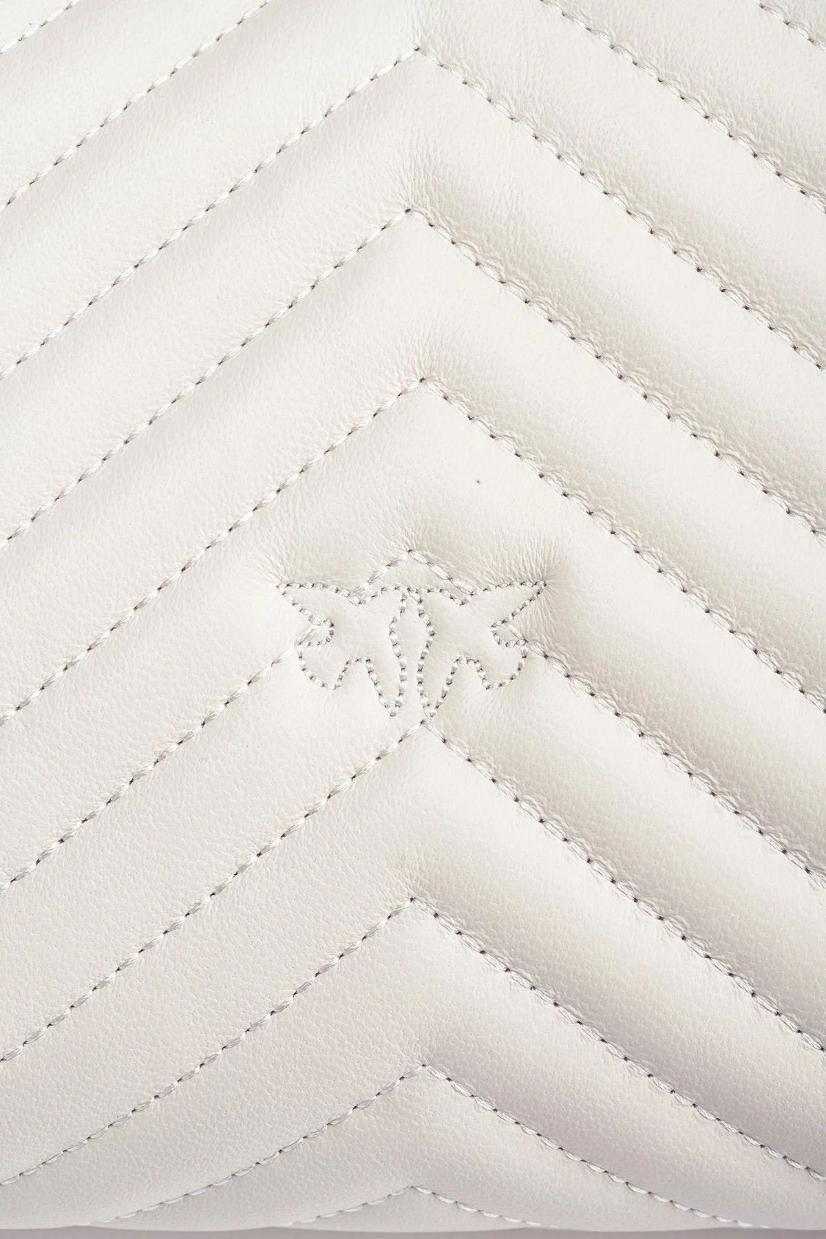 Pinko Logolu Çıkarılabilir Zincir Askılı Hakiki Deri Bayan Çanta 100043 A0GK Z14Q BEYAZ - 5