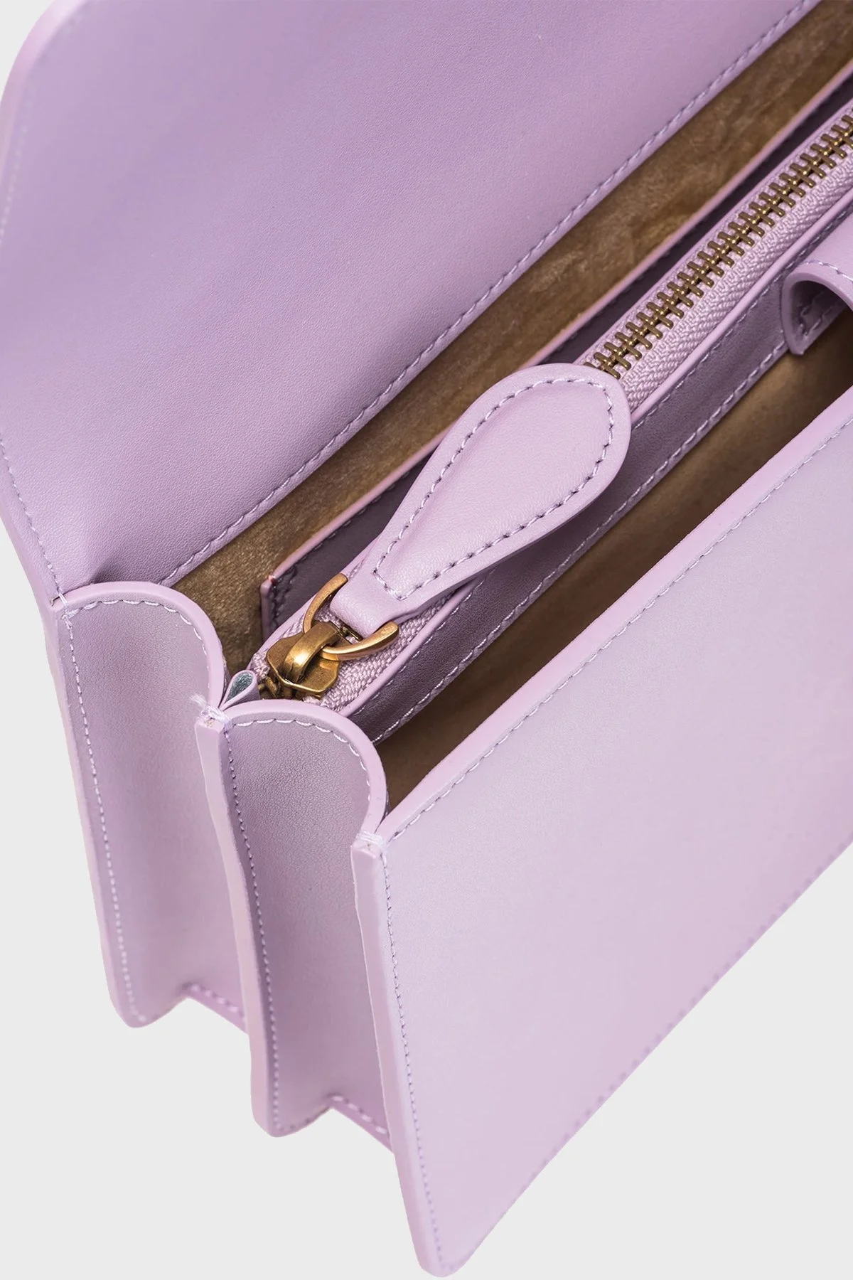 Pinko Logolu Çıkarılabilir Zincir Askılı Hakiki Deri Bayan Çanta 100053 A0F1 Y13Q LİLA - 5