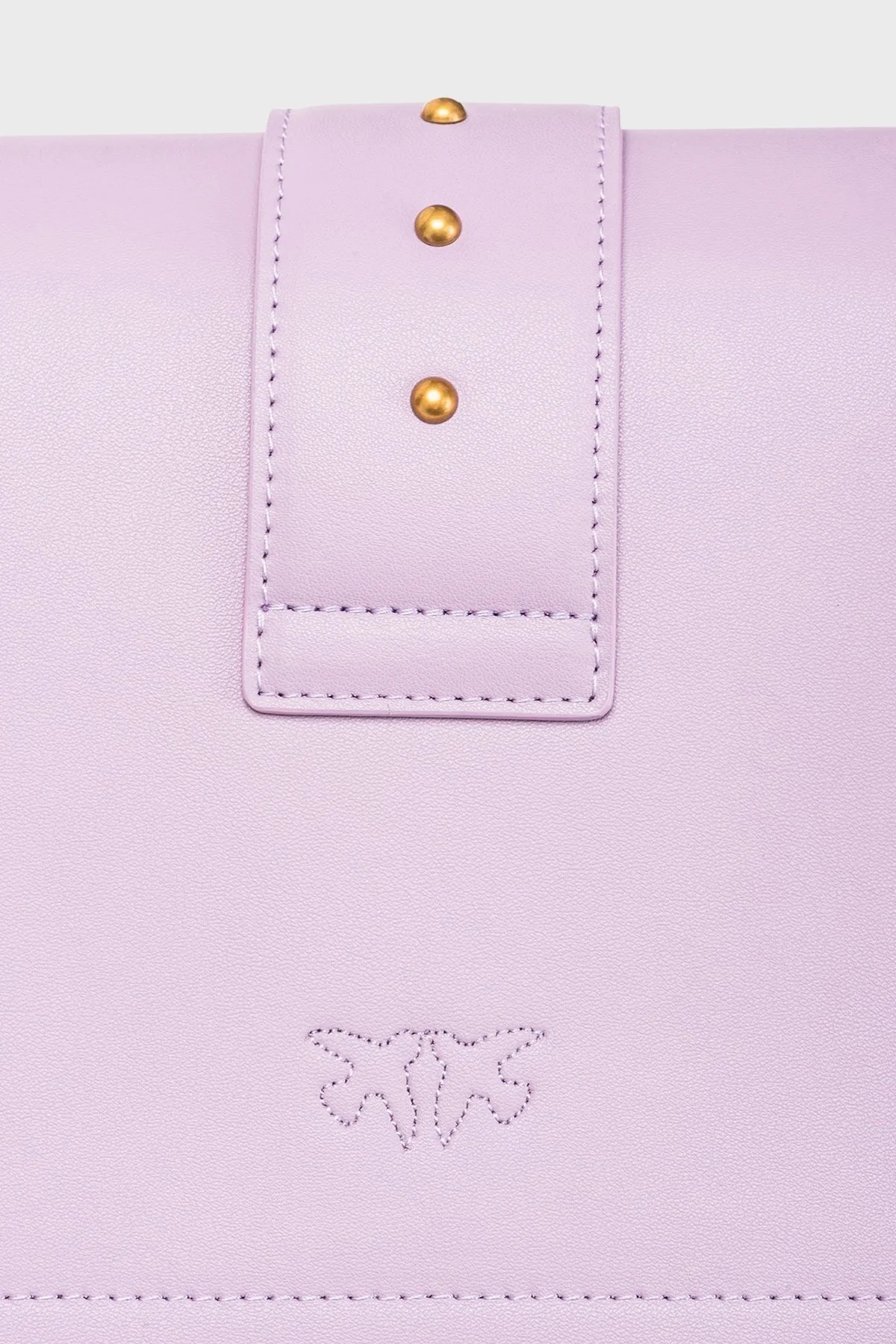 Pinko Logolu Çıkarılabilir Zincir Askılı Hakiki Deri Bayan Çanta 100053 A0F1 Y13Q LİLA - 6