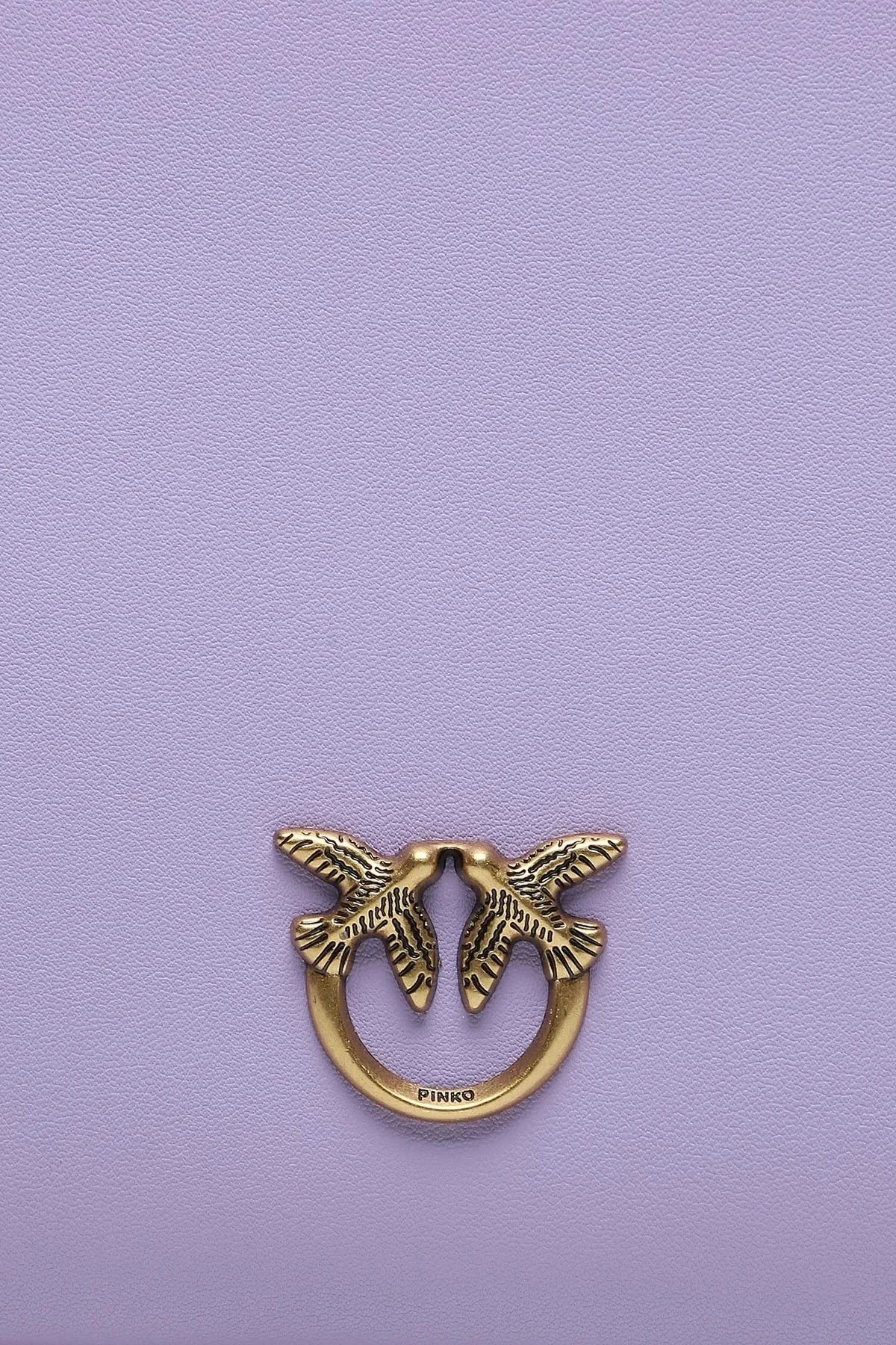 Pinko Logolu Çıkarılabilir Zincir Askılı Hakiki Deri Bayan Çanta 100455 A0F1 Y48Q LİLA - 3